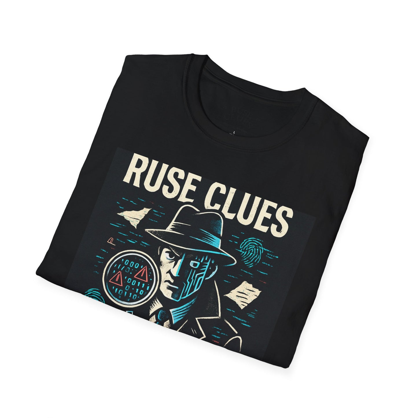 Mystery Detective Unisex Softstyle T-Shirt - Ruse Clues® Design