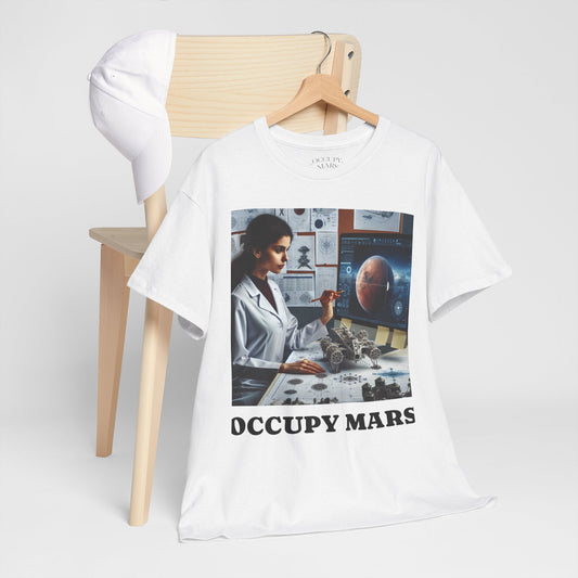 Occupy Mars™ Unisex Sci-Fi Graphic Tee, Shirt for Space Lovers, Gift, Astronomy T-Shirt, Science-Fiction Apparel