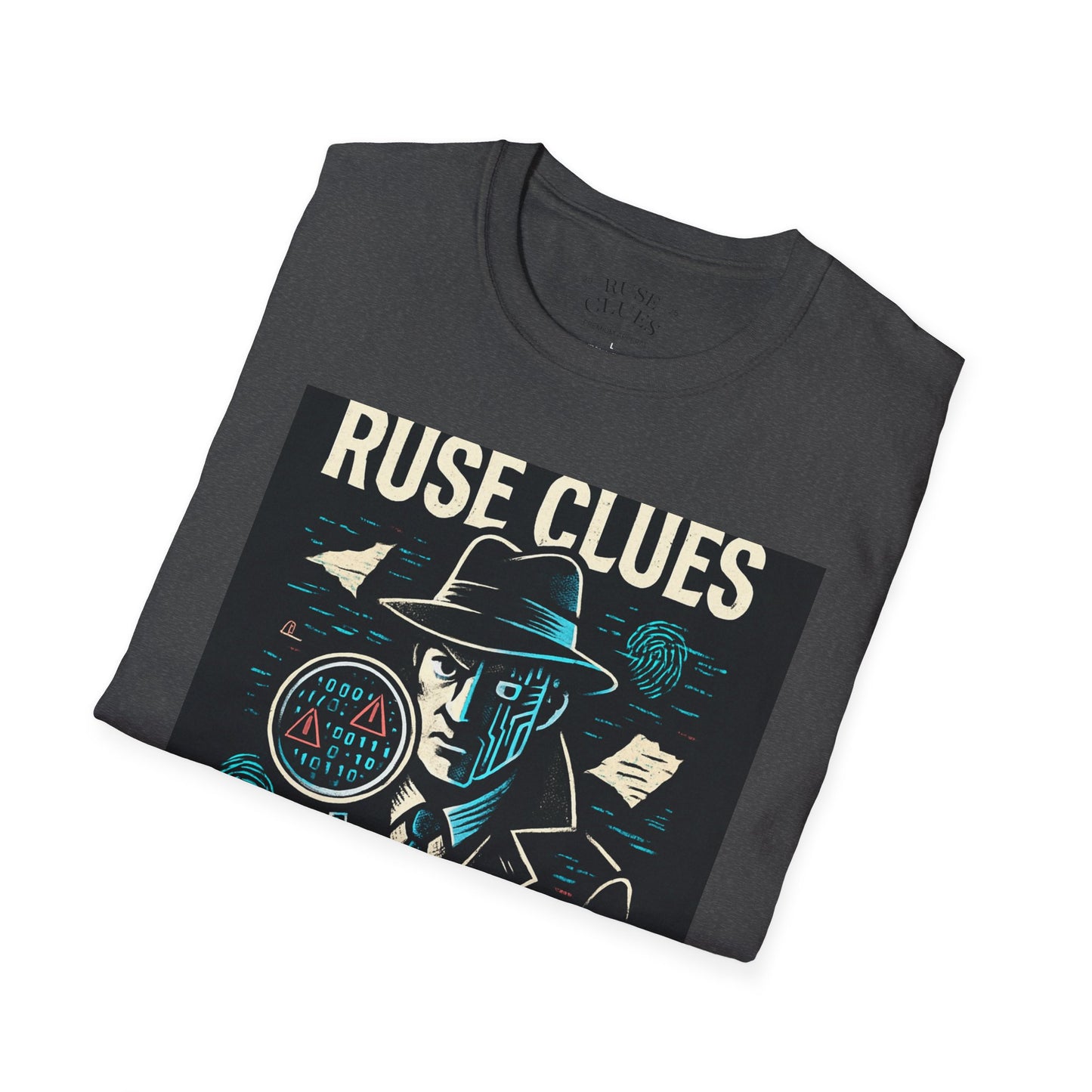 Mystery Detective Unisex Softstyle T-Shirt - Ruse Clues® Design