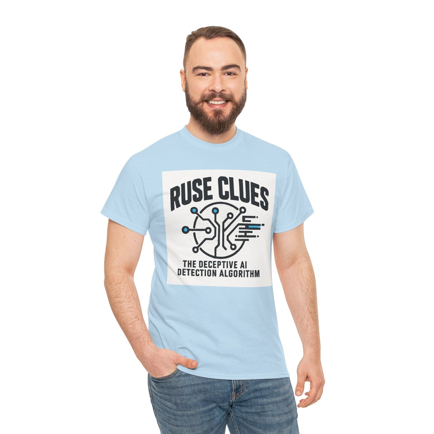 Ruse Clues® AI Detection Tee - Unisex Heavy Cotton T-Shirt