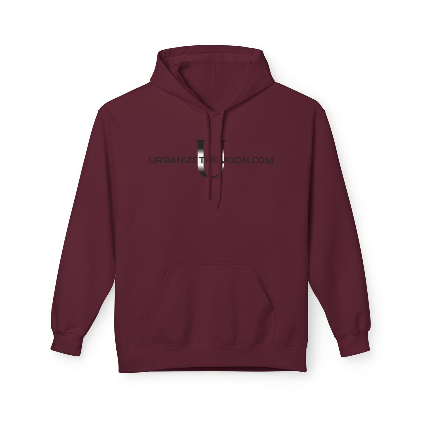 UrbanizeTheMoon.com™ Logo Hoodie — Minimal Moon Graphic Pullover