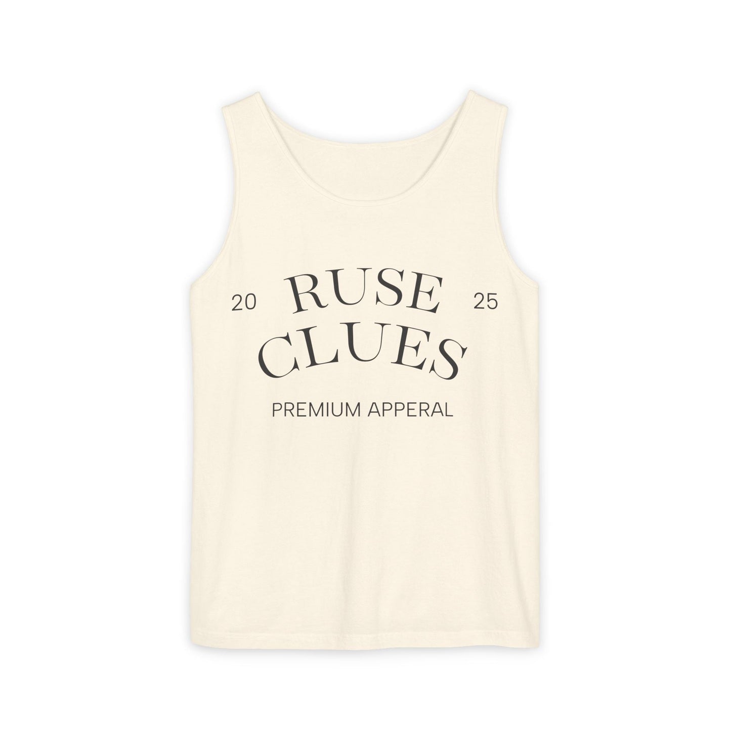 Unisex Garment-Dyed Ruse Clues® Tank Top