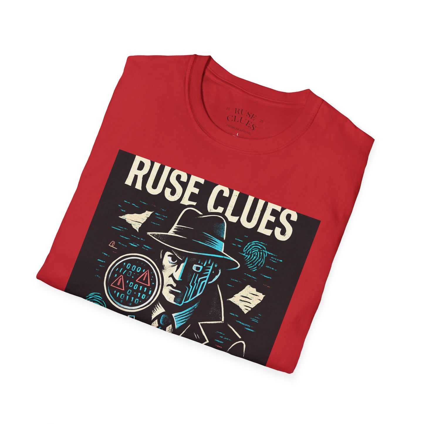 Mystery Detective Unisex Softstyle T-Shirt - Ruse Clues® Design