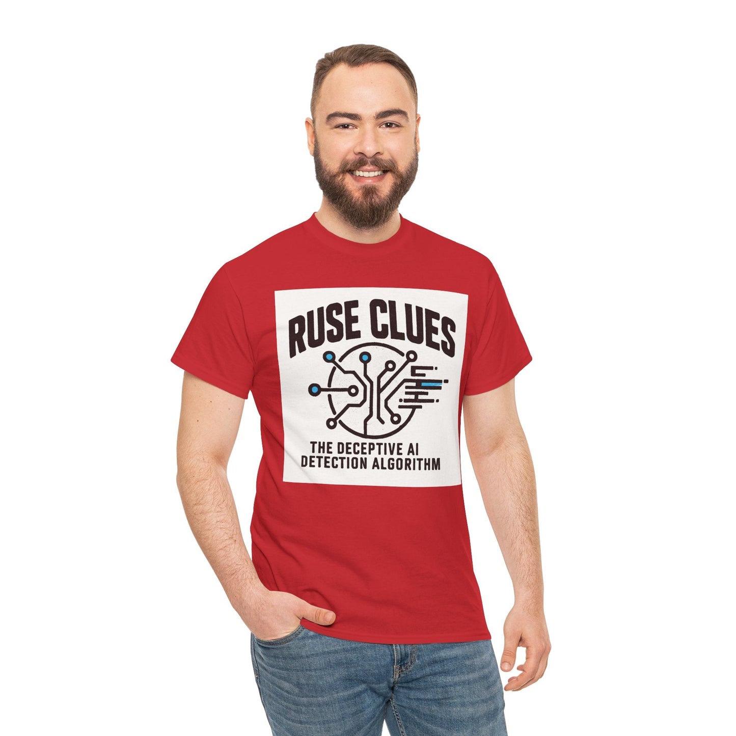 Ruse Clues® AI Detection Tee - Unisex Heavy Cotton T-Shirt