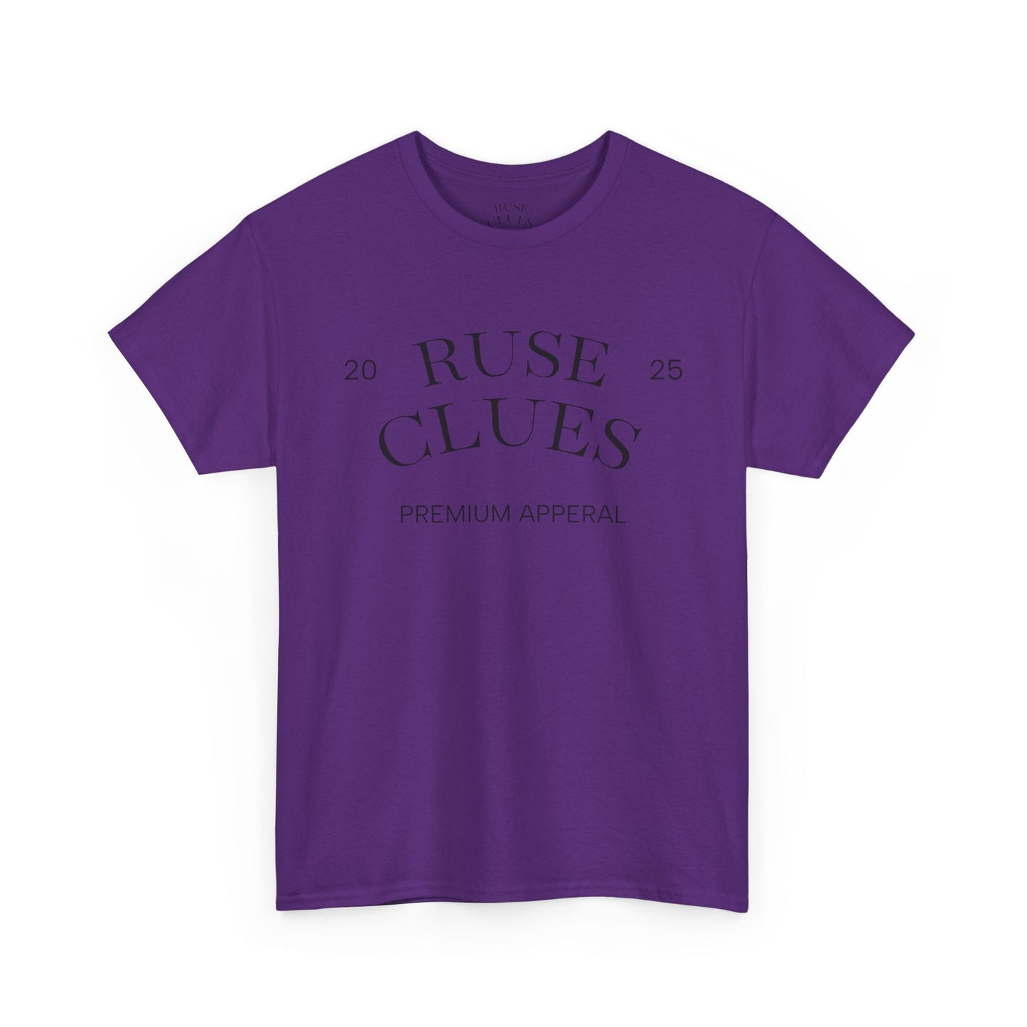 Unisex Heavy Cotton Ruse Clues® Tee | Casual Wear, Gift for Him, Gift for Her, Trendy Apparel, Everyday Style