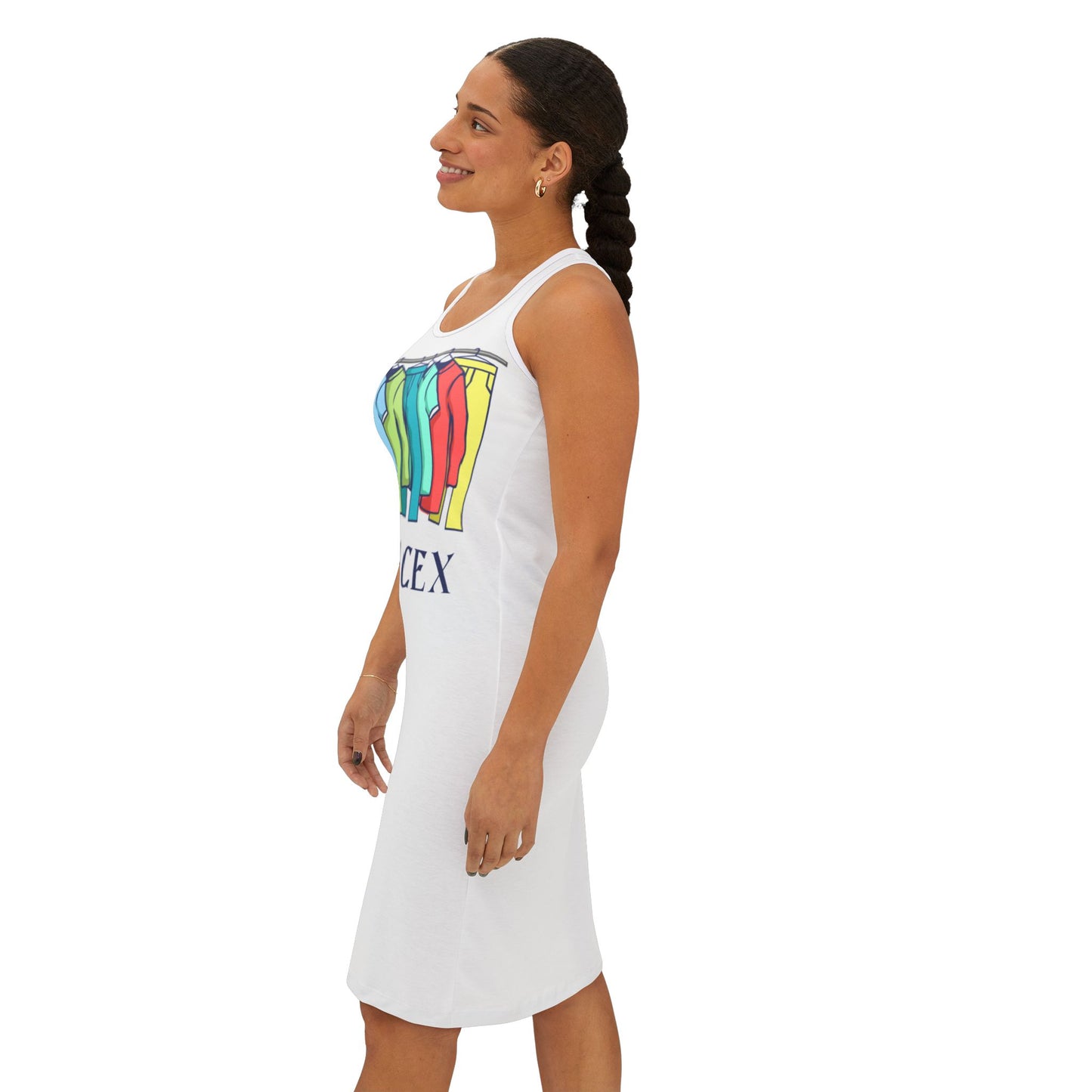 Women's Racerback SpaceX Dress - Perfect for Casual Wear, Summer Outings, Gifts & Outdoor Events