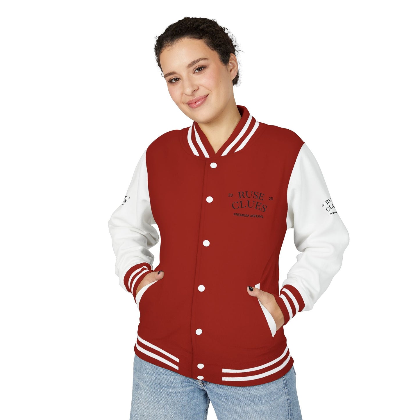 Unisex Heavyweight Ruse Clues® Letterman Jacket, Vintage Style Varsity Jacket, Customizable College Jacket, Trendy Sportswear, Perfect Gift for [...]