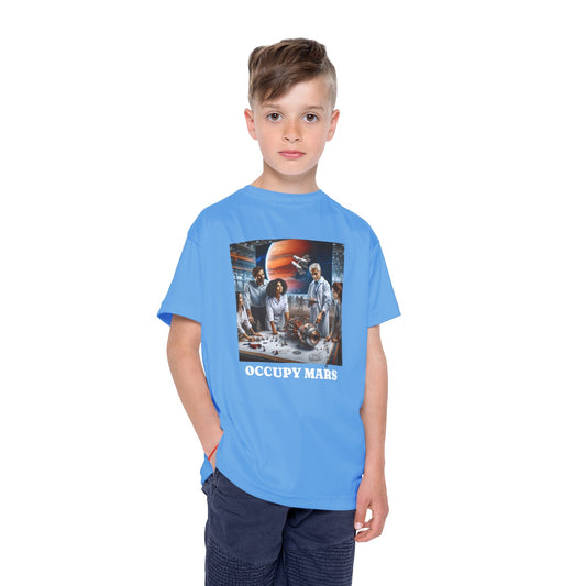 OCCUPY MARS™ Kids Space-Themed Jersey, Cool Sports Top, Comfy Kids Activewear, Birthday Gift for Young Explorers