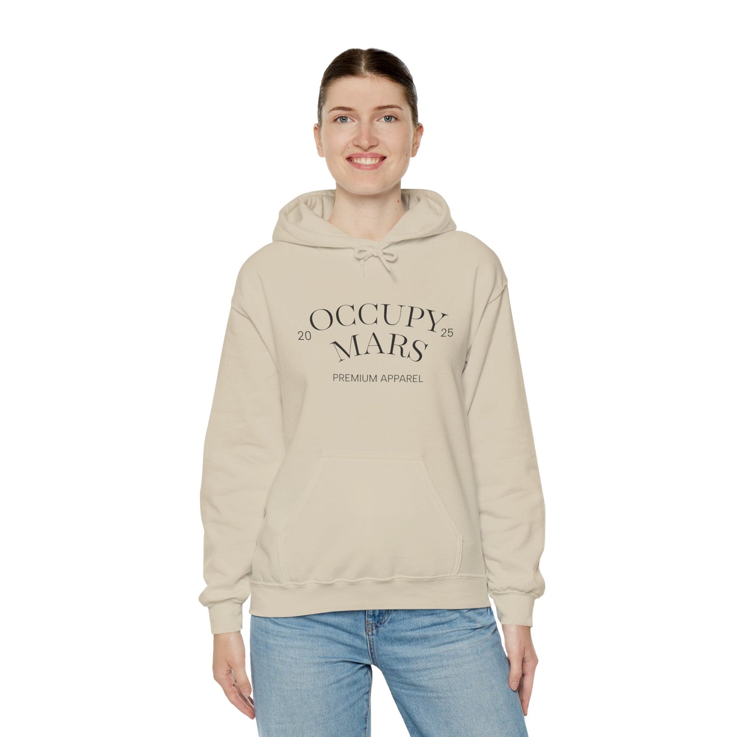 Occupy Mars™ Hooded Sweatshirt - Casual Comfort, Perfect for Everyday Wear, Gifts for Space Enthusiasts, Cozy Fashion