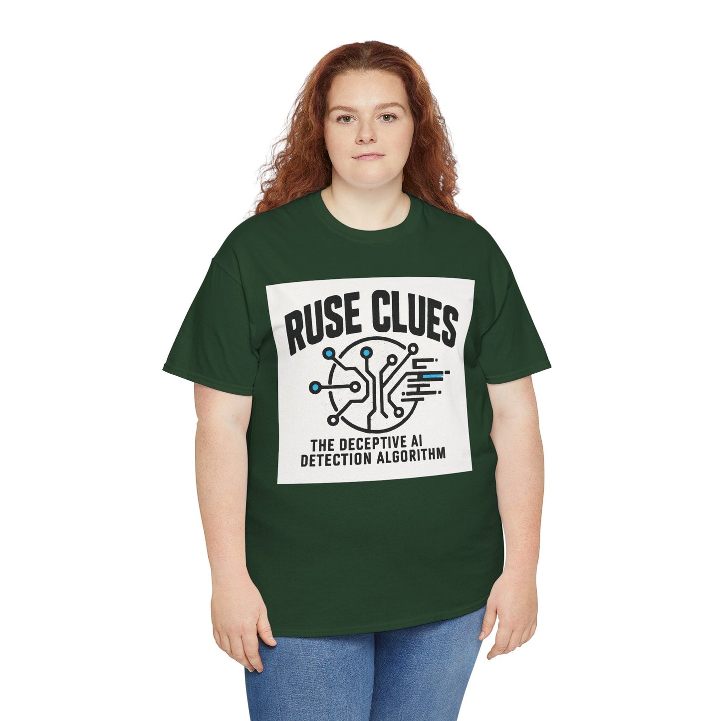 Ruse Clues® AI Detection Tee - Unisex Heavy Cotton T-Shirt