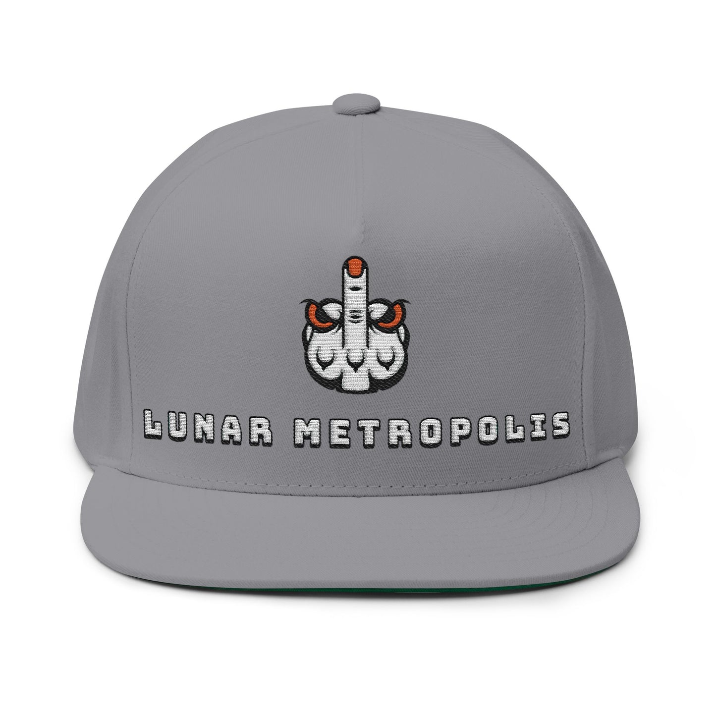 Flat Bill Lunar Metropolis™ logo Cap — Embroidered