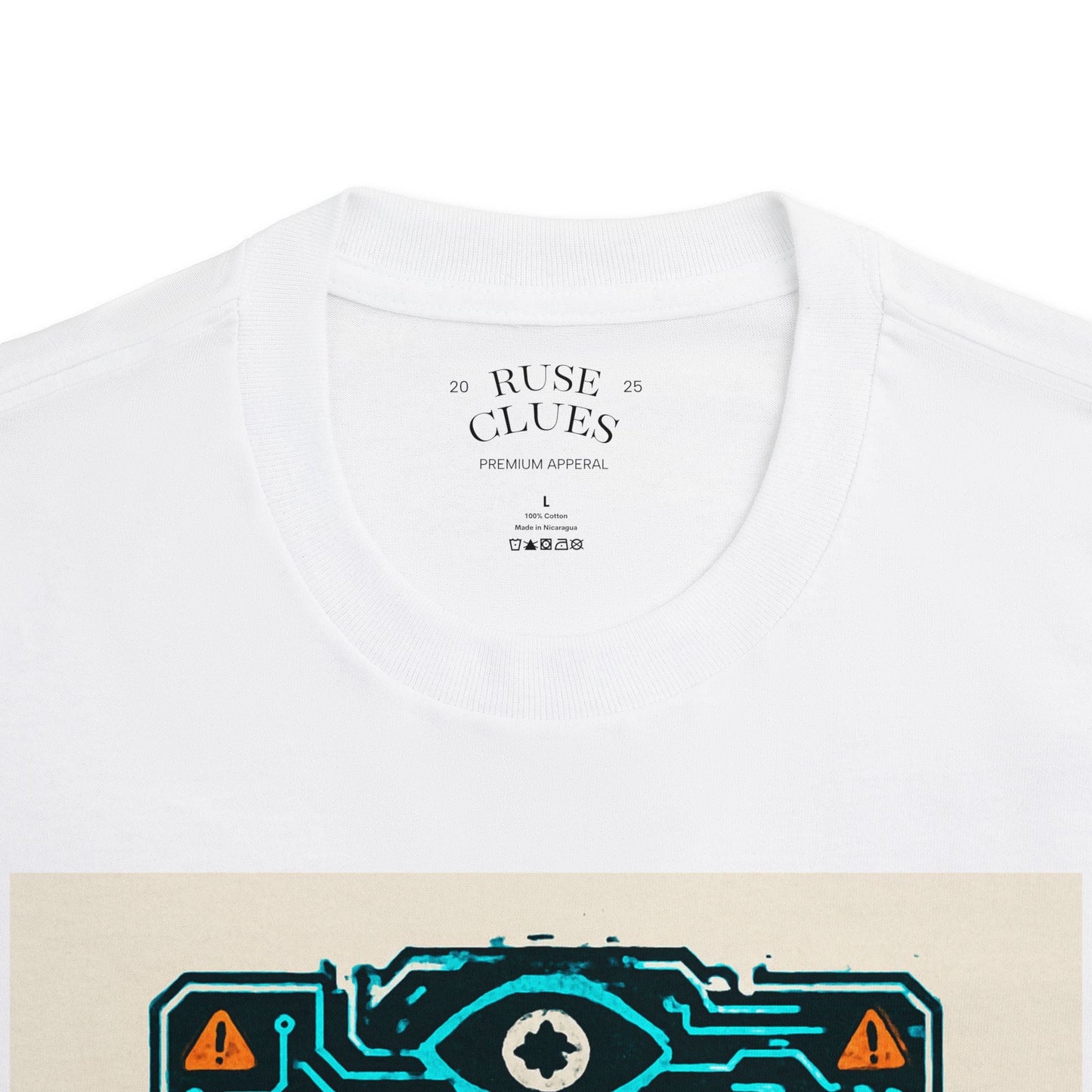 The Deceptive AI Accuracy Algorithm Ruse Clues® Tee — Tech T‑Shirt
