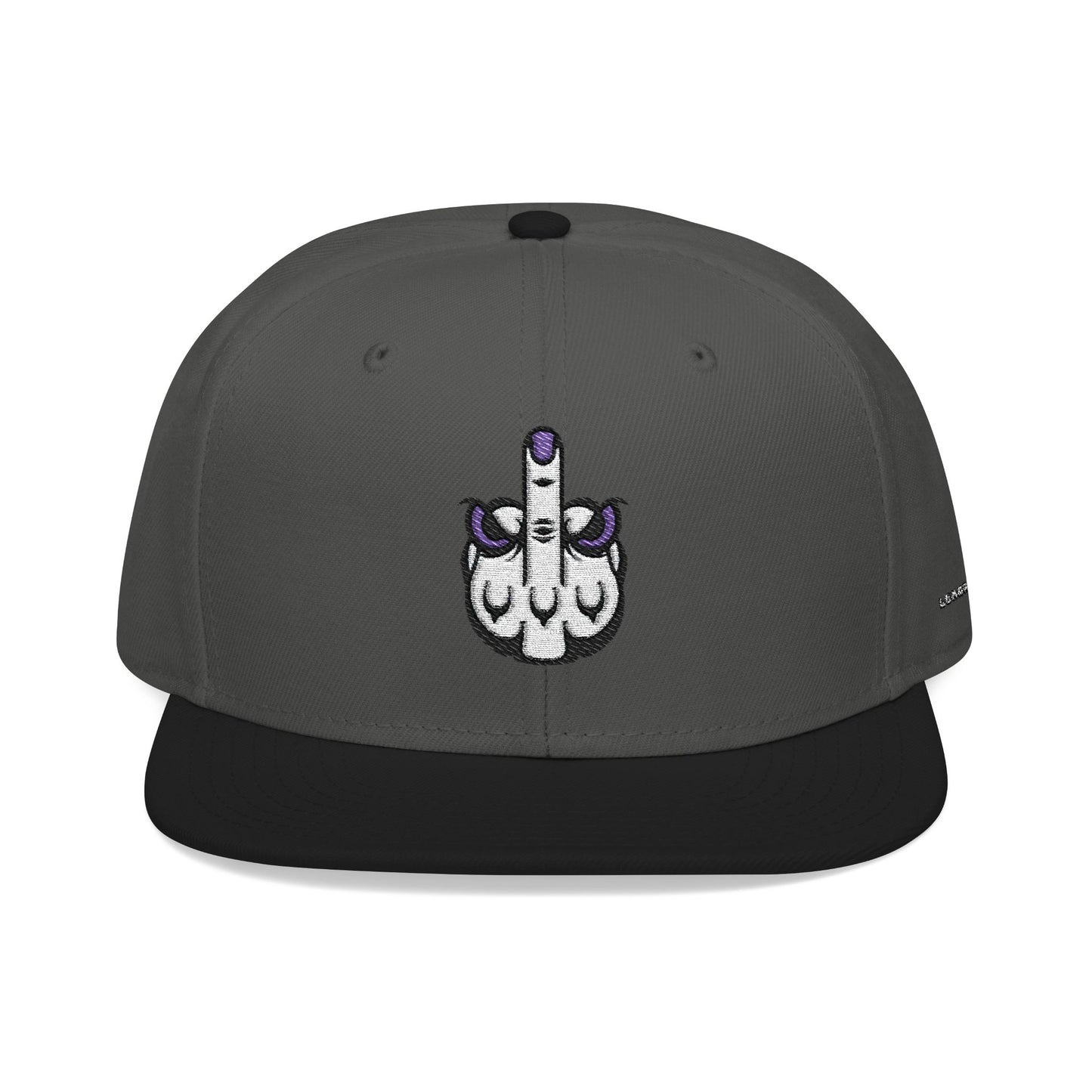 Lunar Metropolis™ Snapback Hat – Blue & White Floral Logo Cap