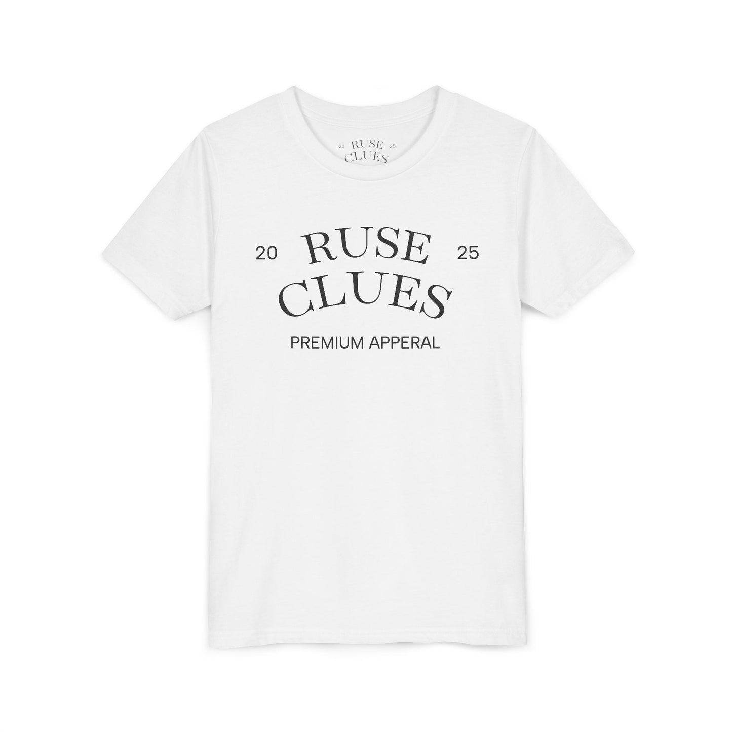 Youth Short Sleeve Ruse Clues® Tee, Fun Graphic Tee, Kids Casual T-Shirt, Gift for Teens, Back to School Apparel, Summer Wear