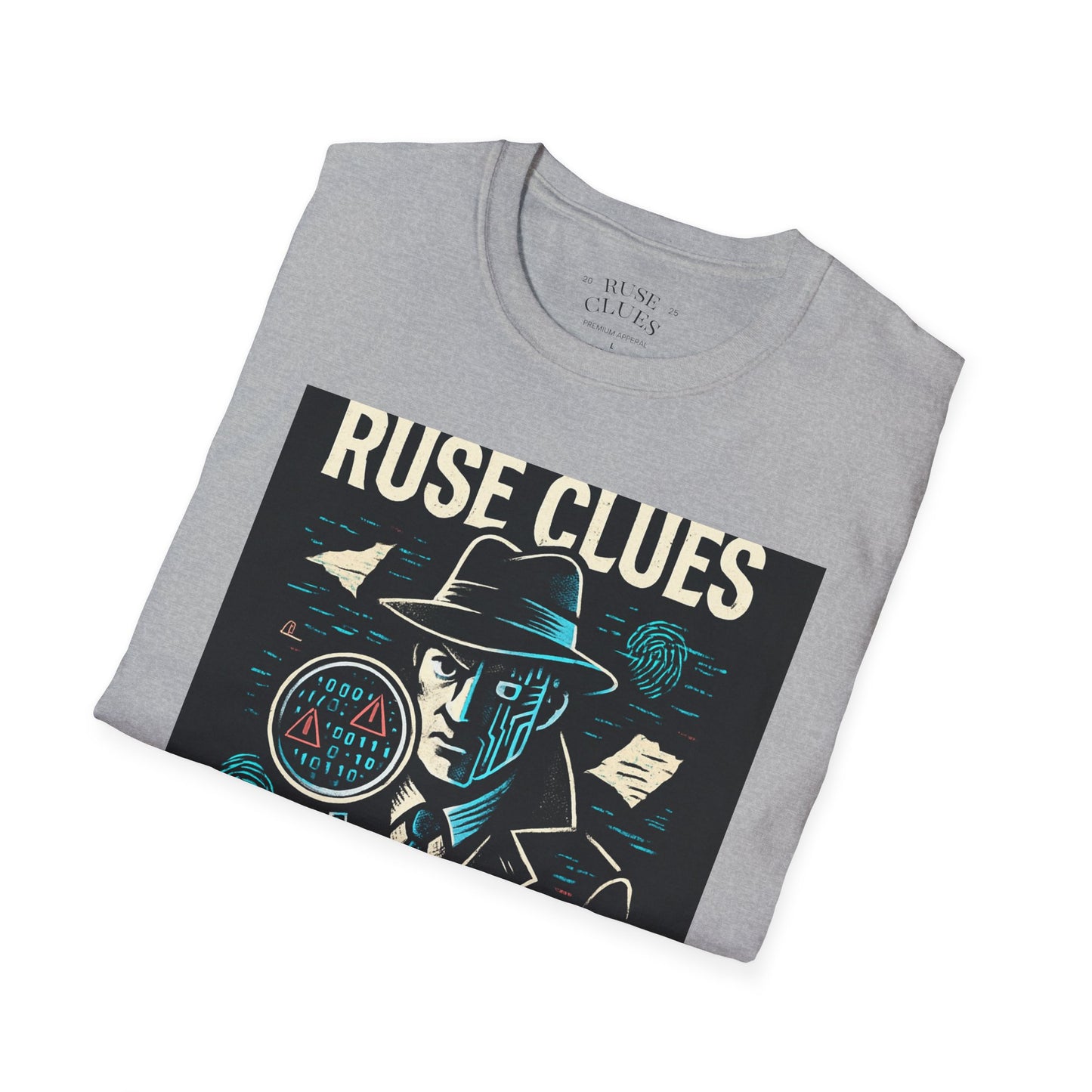 Mystery Detective Unisex Softstyle T-Shirt - Ruse Clues® Design