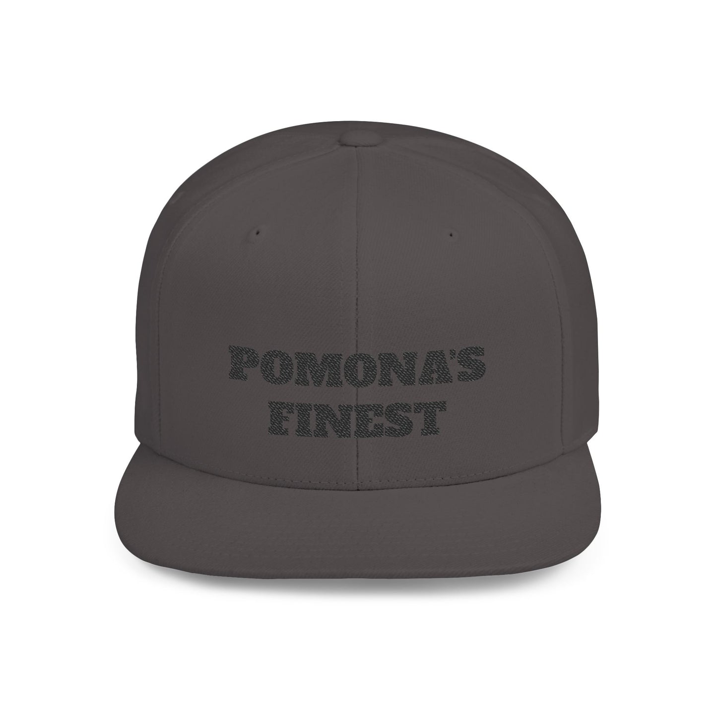 Stylish Flat Bill Pomona's Finest™ Snapback Hat - Perfect Gift for Hikers, Streetwear Enthusiasts, or Casual Outings, Cool Design, Summer Fashion