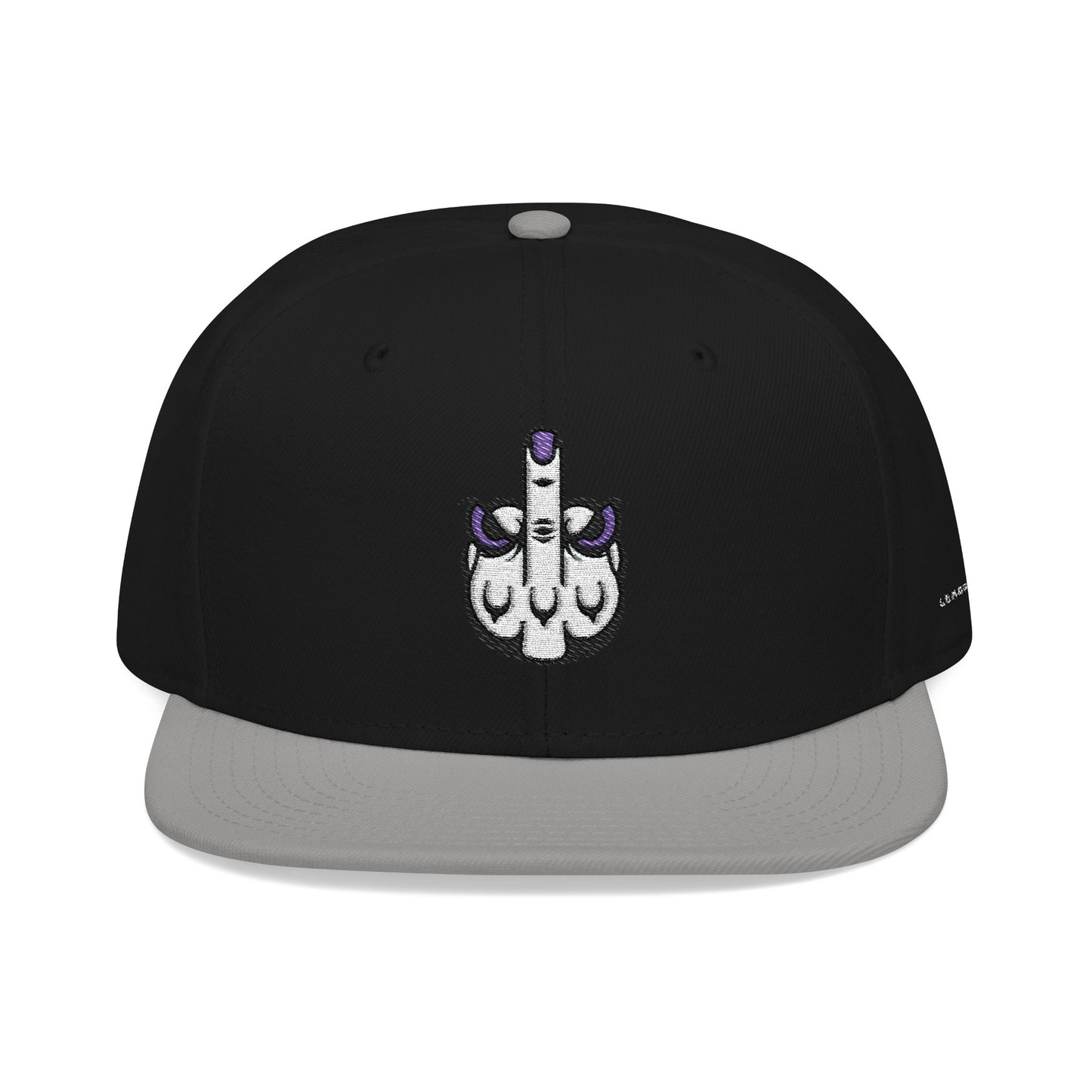 Lunar Metropolis™ Snapback Hat – Blue & White Floral Logo Cap