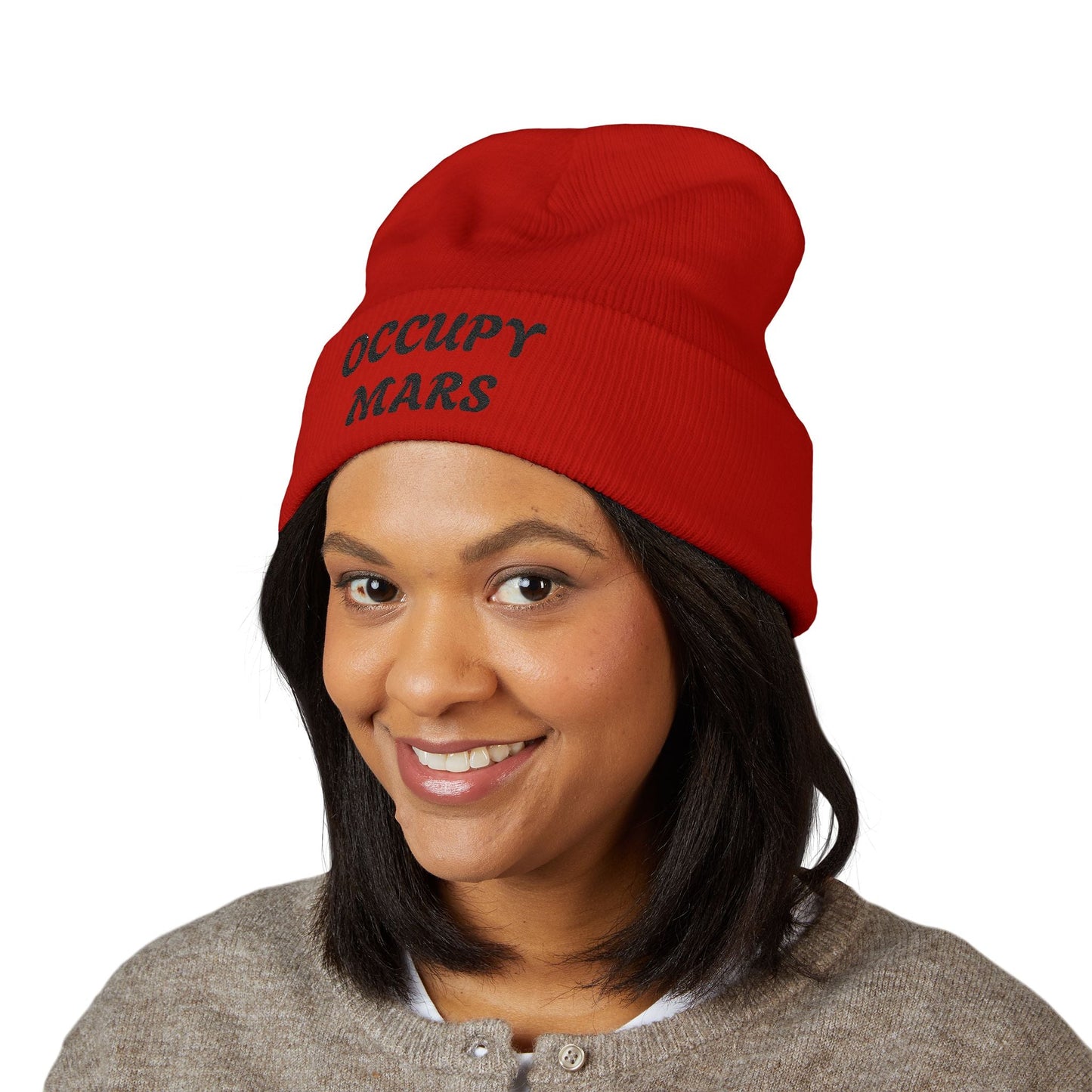 OCCUPY MARS™ Classic Cuffed Beanie | Stylish Winter Hat, Trendy Beanie for Space Lovers, Gift for Astronaut Enthusiasts, Unisex Warm [...]
