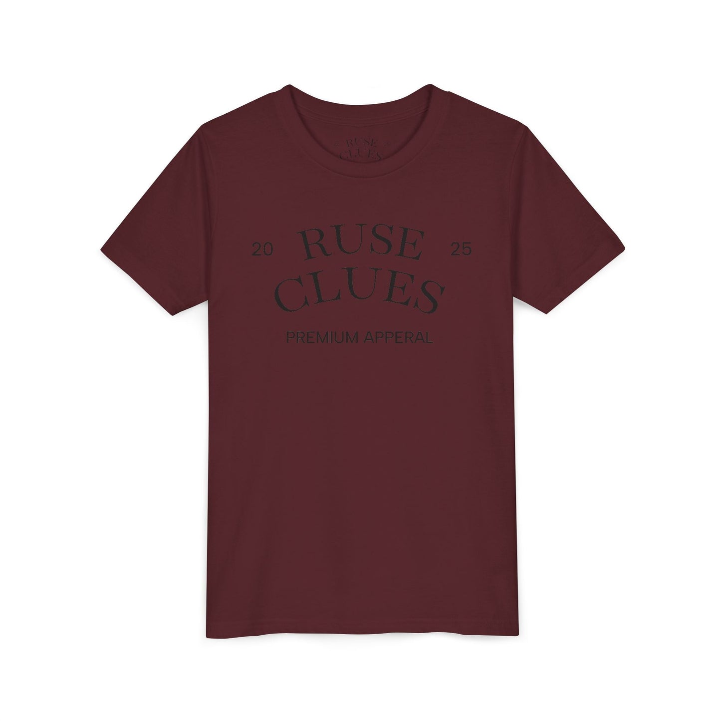 Youth Short Sleeve Ruse Clues® Tee, Fun Graphic Tee, Kids Casual T-Shirt, Gift for Teens, Back to School Apparel, Summer Wear