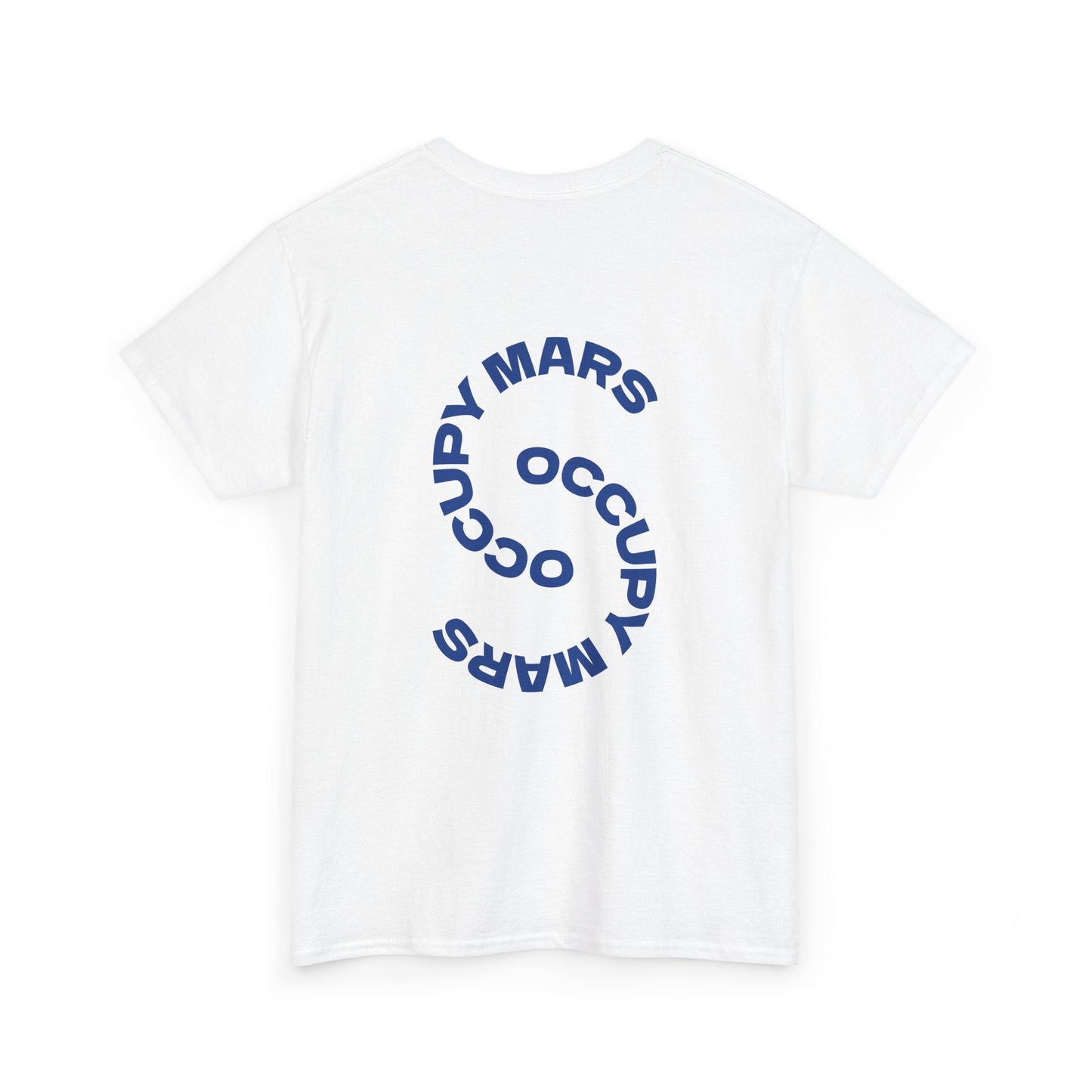Unisex Heavy Cotton Occupy Mars™ Tee | Trendy Graphic Tee, Space T-Shirt, Casual Outfit, Gift for Science Lovers, Everyday Wear