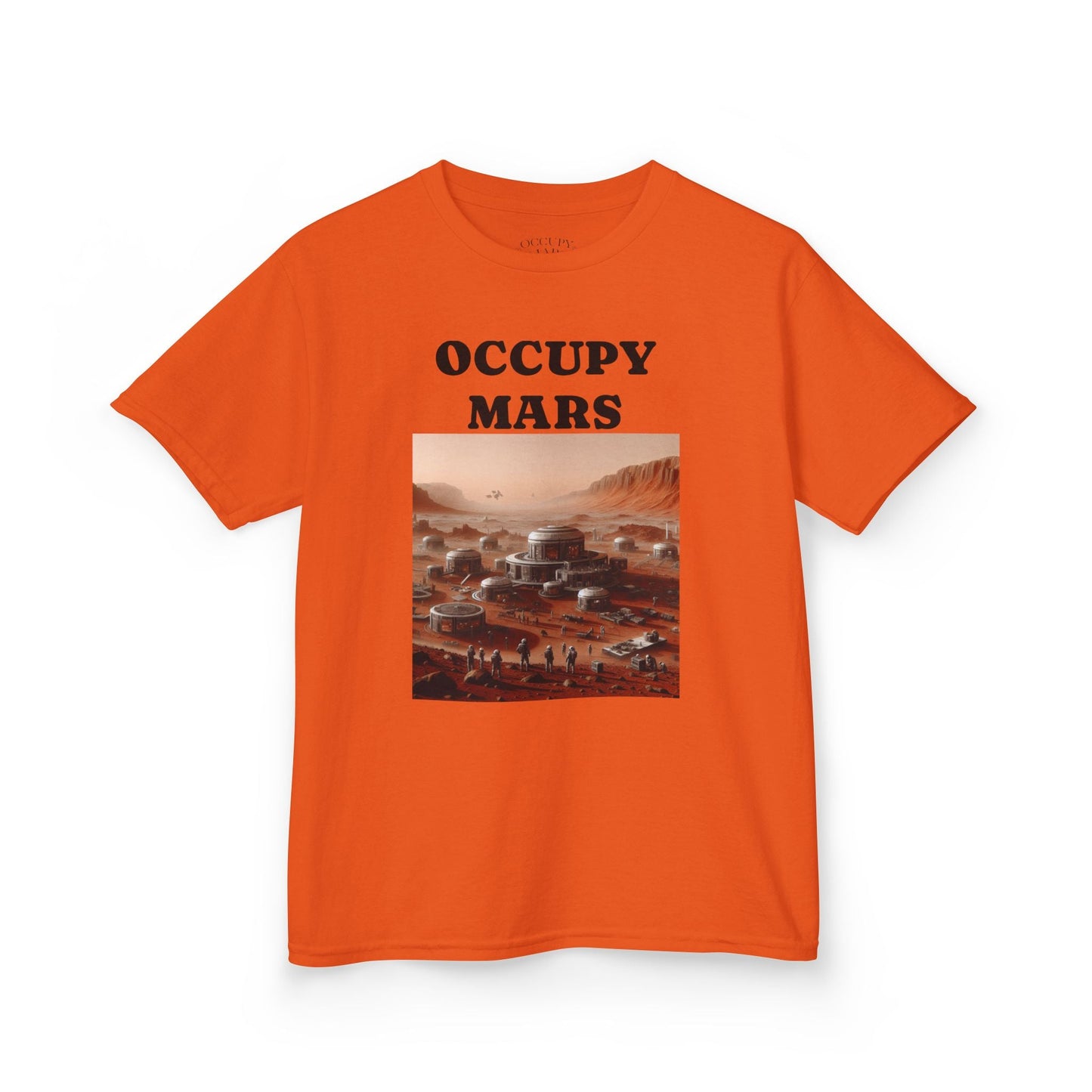Occupy Mars™ Kids' Graphic Tee | Fun Space Tee, Cute Gift for Kids, Science Lovers, Casual Wear, Birthday Gift, Educational Apparel