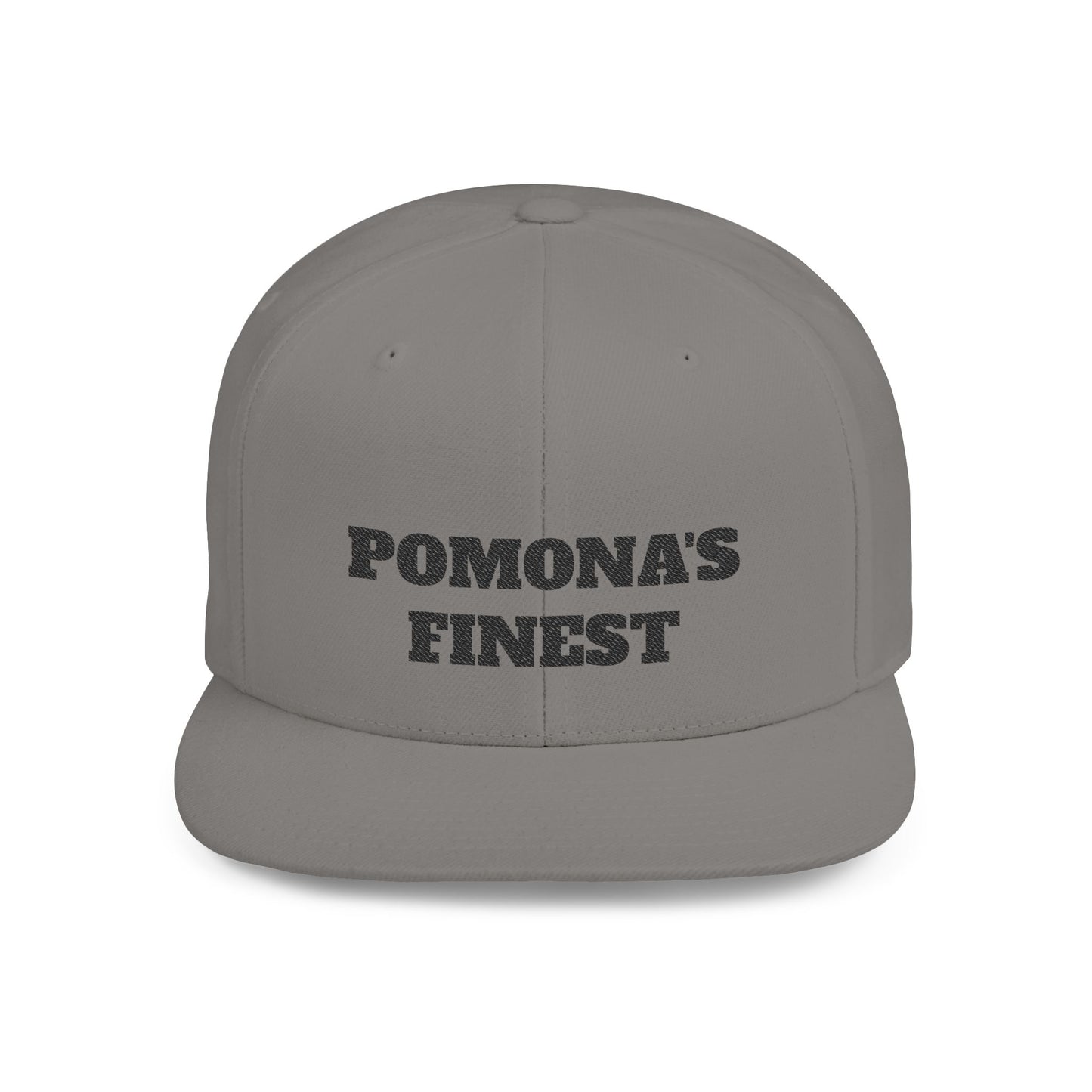 Stylish Flat Bill Pomona's Finest™ Snapback Hat - Perfect Gift for Hikers, Streetwear Enthusiasts, or Casual Outings, Cool Design, Summer Fashion