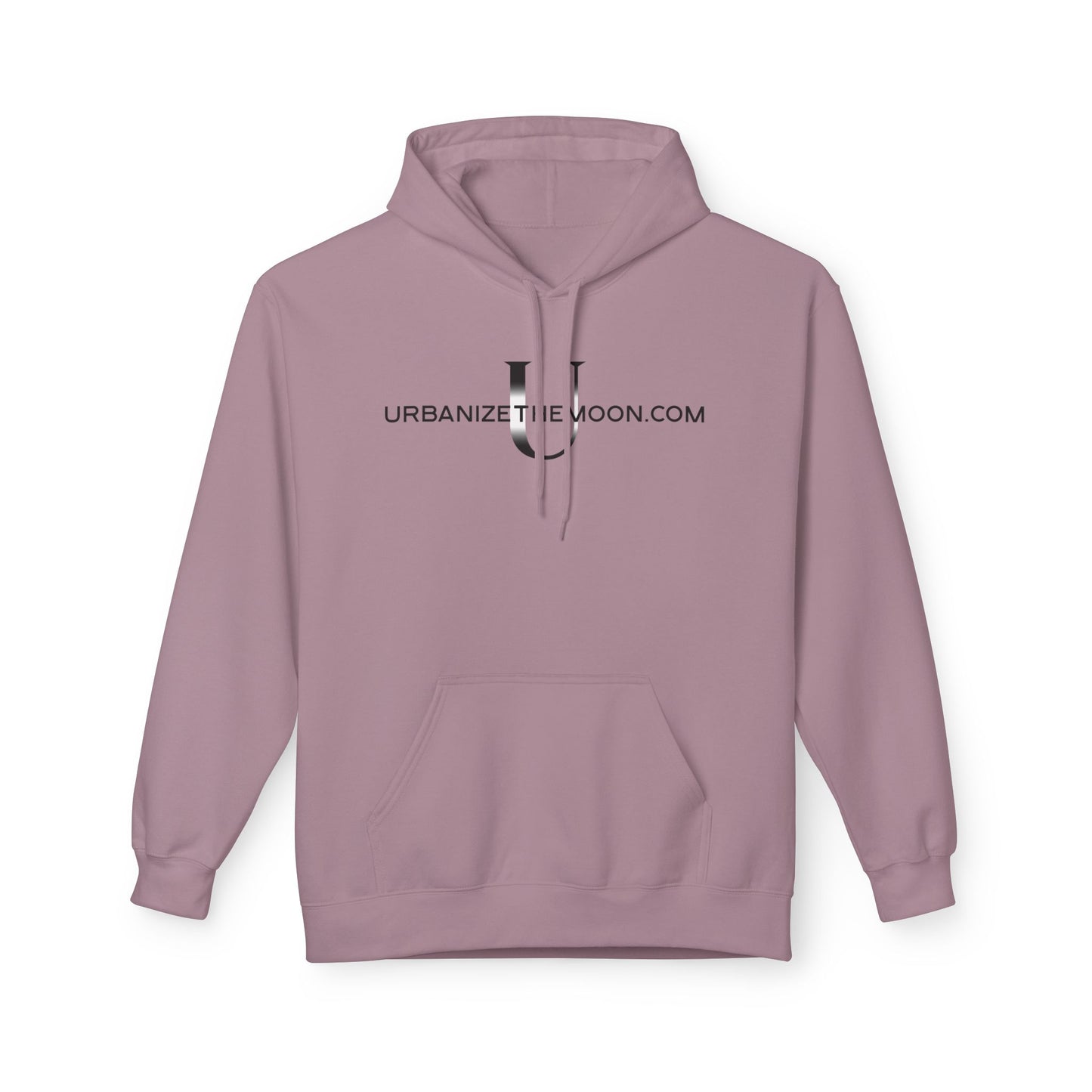 UrbanizeTheMoon.com™ Logo Hoodie — Minimal Moon Graphic Pullover