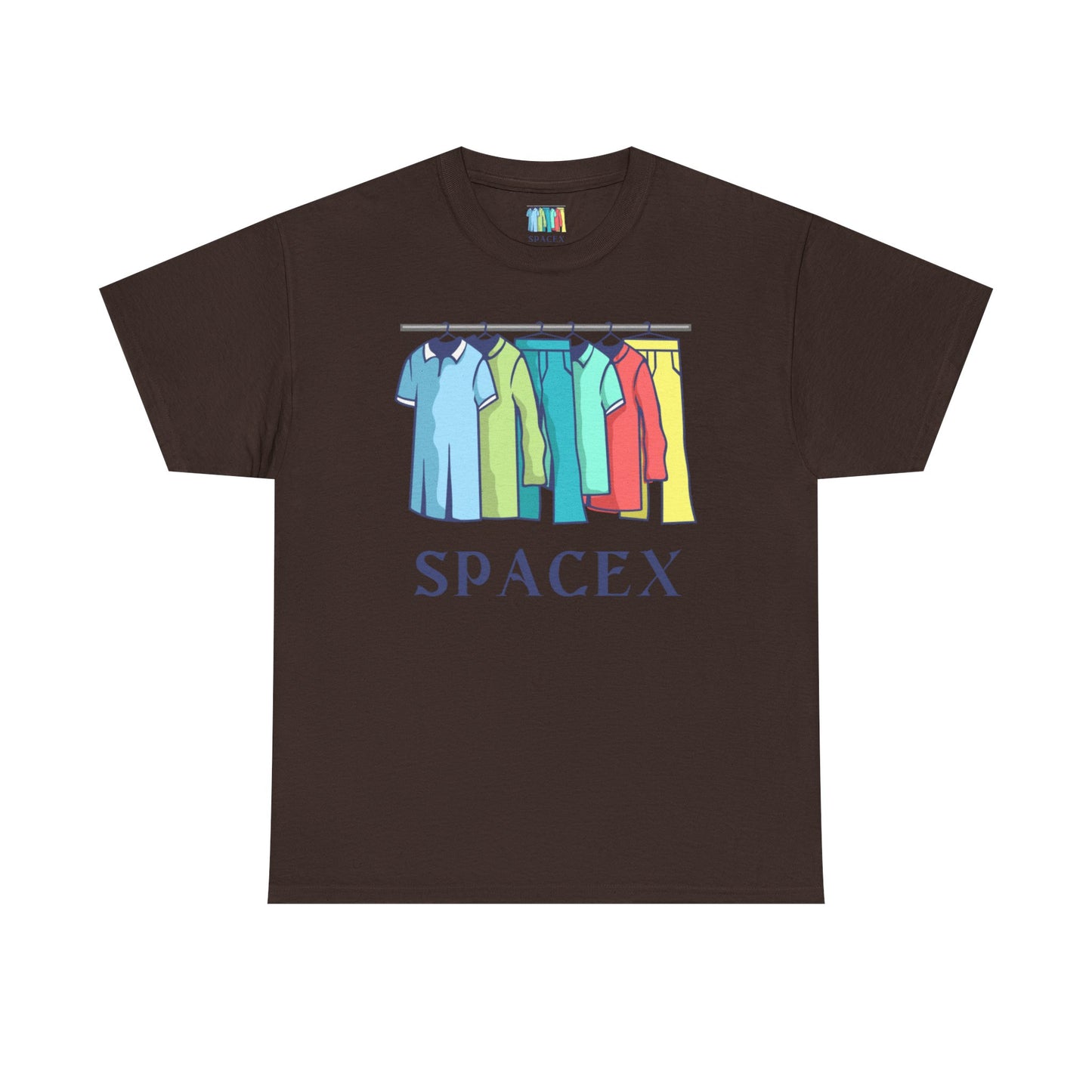 Unisex Heavy Cotton SPACEX Tee, Short, Tall, Fat, or Small apparel