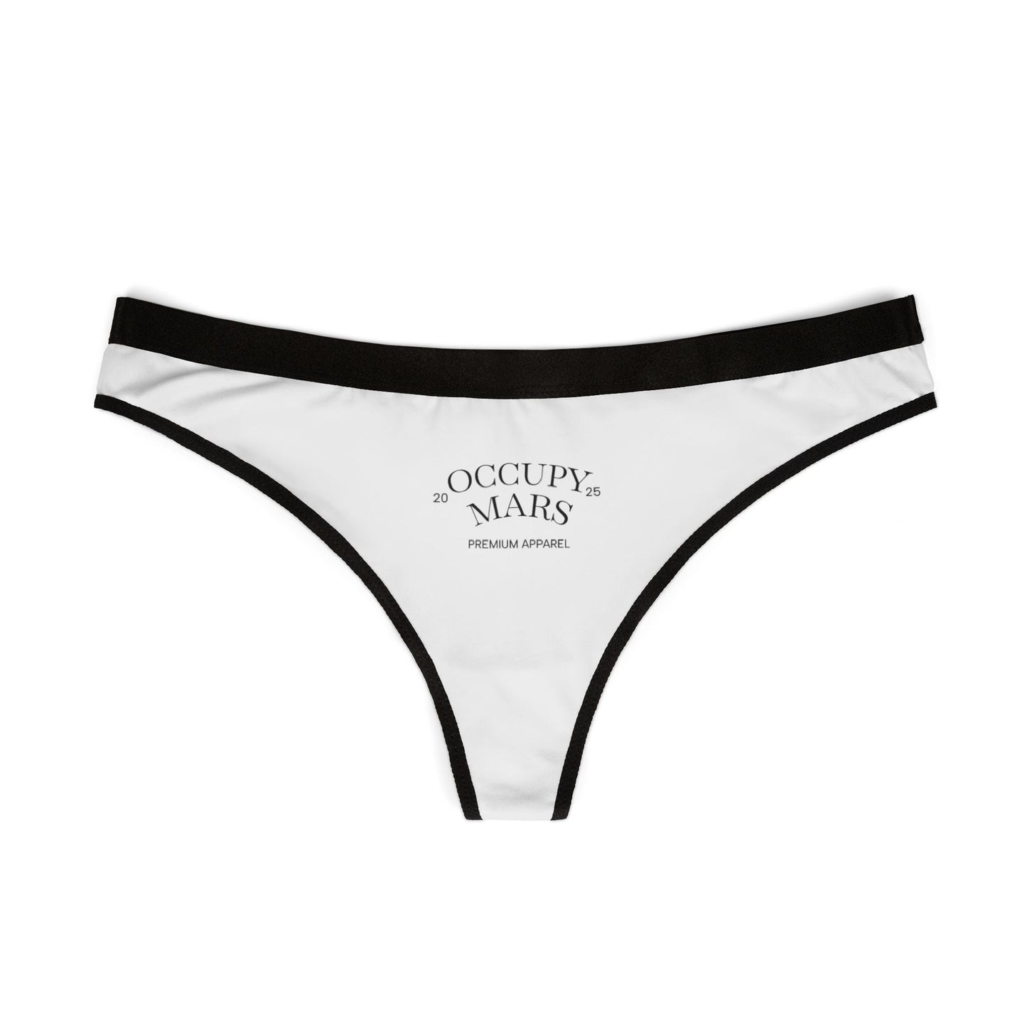 Occupy Mars™ Women's Thongs - Unique Lingerie Gift, Comfortable Underwear, Space-Themed Intimates, Fun and Stylish Bottoms