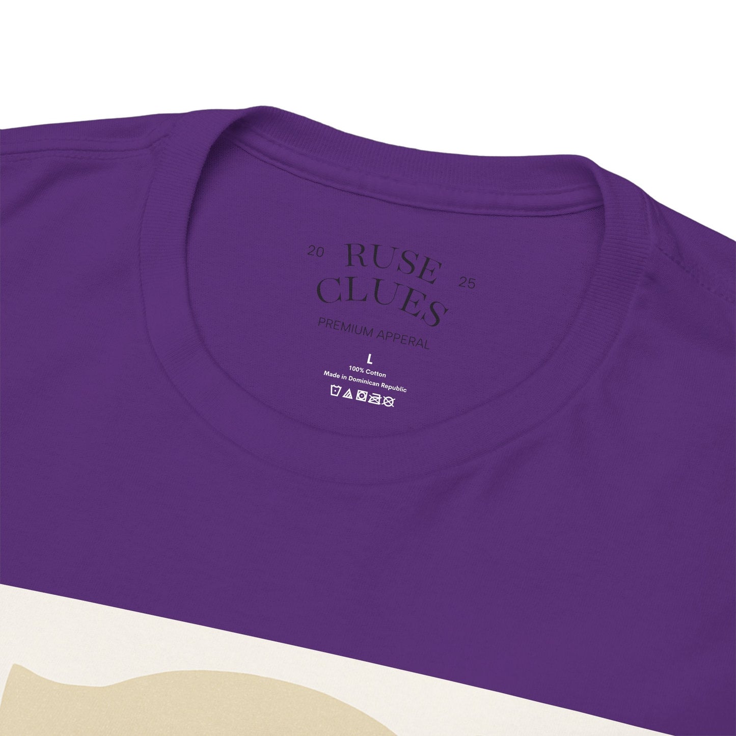 Deceptive AI Unisex Heavy Cotton Ruse Clues® Tee - Bold Graphic Tee for Tech Enthusiasts