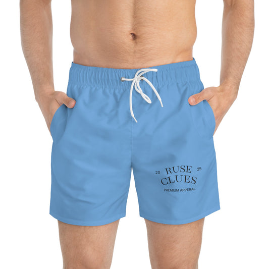 Cool & Comfy Ruse Clues® Swim Trunks | Summer Beachwear, Lake Day Essential, Vacation Must-Have, Gift for Dad, Pool Party Style
