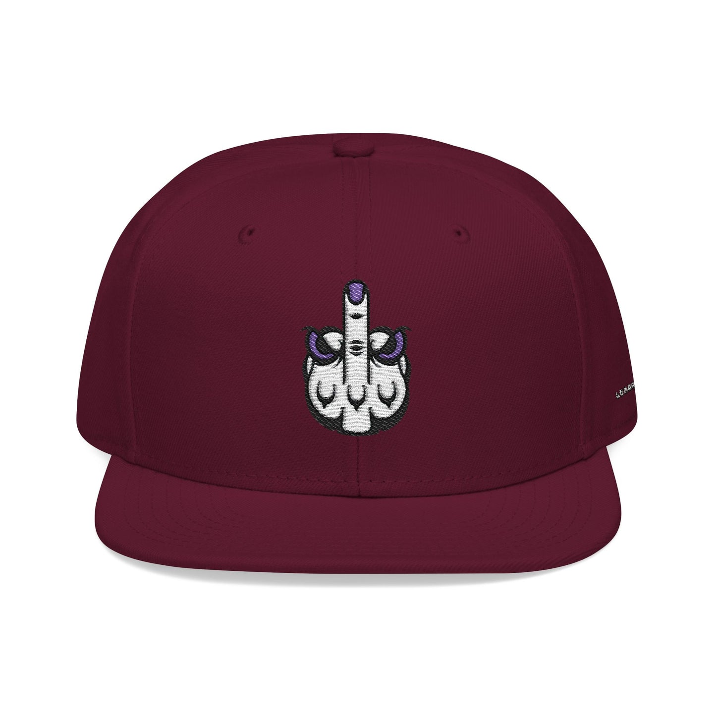 Lunar Metropolis™ Snapback Hat – Blue & White Floral Logo Cap