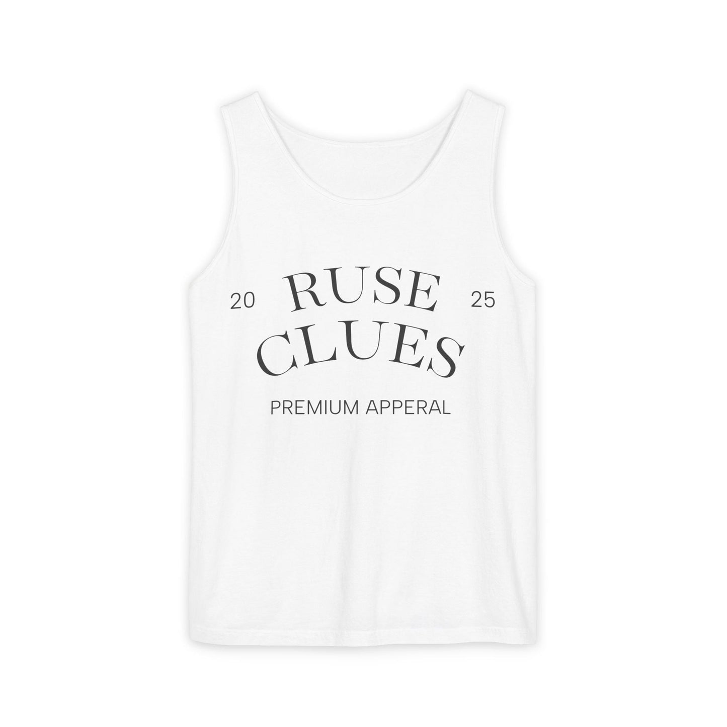 Unisex Garment-Dyed Ruse Clues® Tank Top