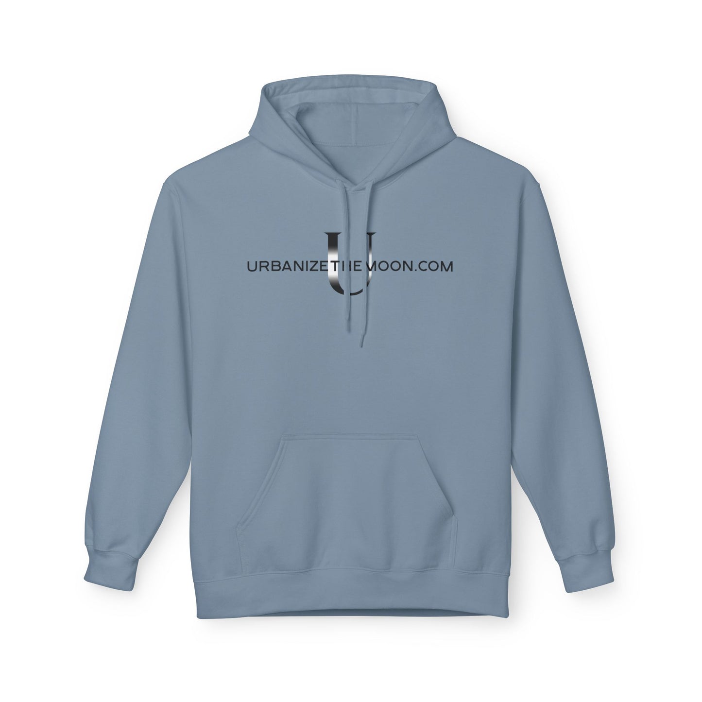 UrbanizeTheMoon.com™ Logo Hoodie — Minimal Moon Graphic Pullover