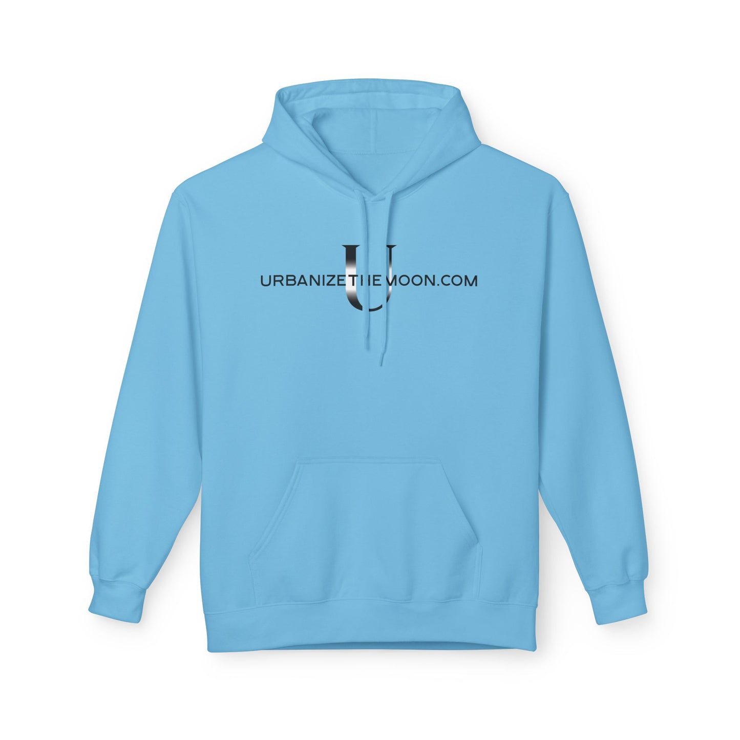 UrbanizeTheMoon.com™ Logo Hoodie — Minimal Moon Graphic Pullover