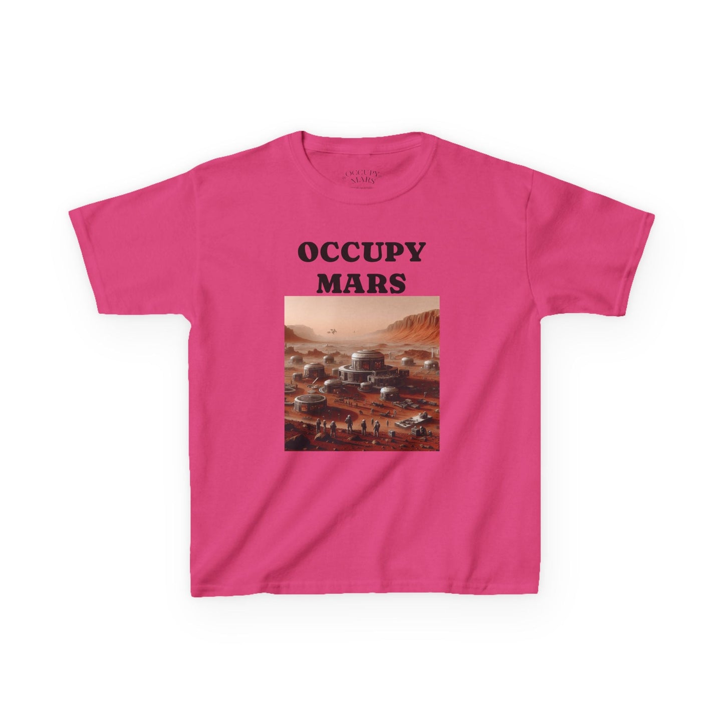 Occupy Mars™ Kids' Graphic Tee | Fun Space Tee, Cute Gift for Kids, Science Lovers, Casual Wear, Birthday Gift, Educational Apparel