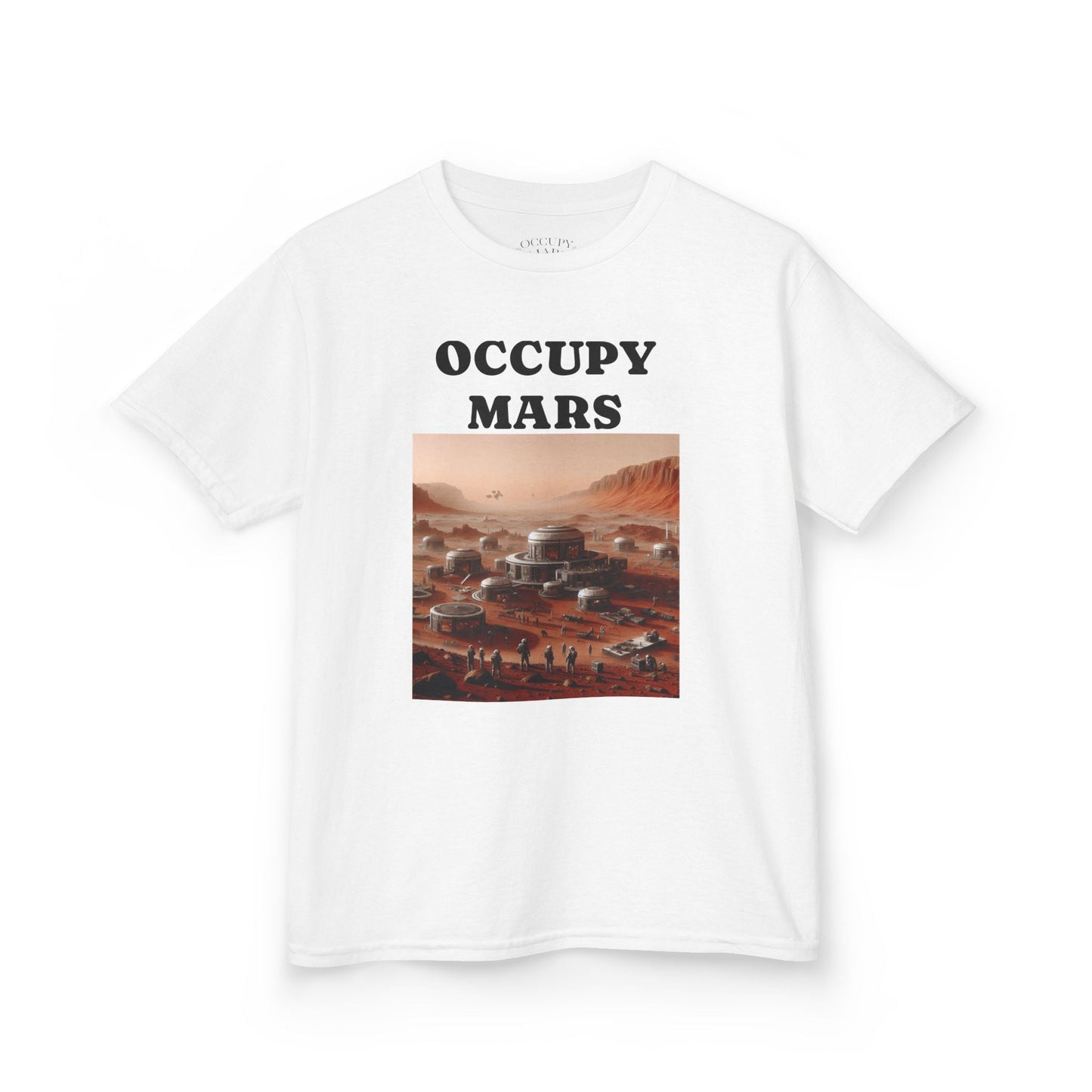 Occupy Mars™ Kids' Graphic Tee | Fun Space Tee, Cute Gift for Kids, Science Lovers, Casual Wear, Birthday Gift, Educational Apparel