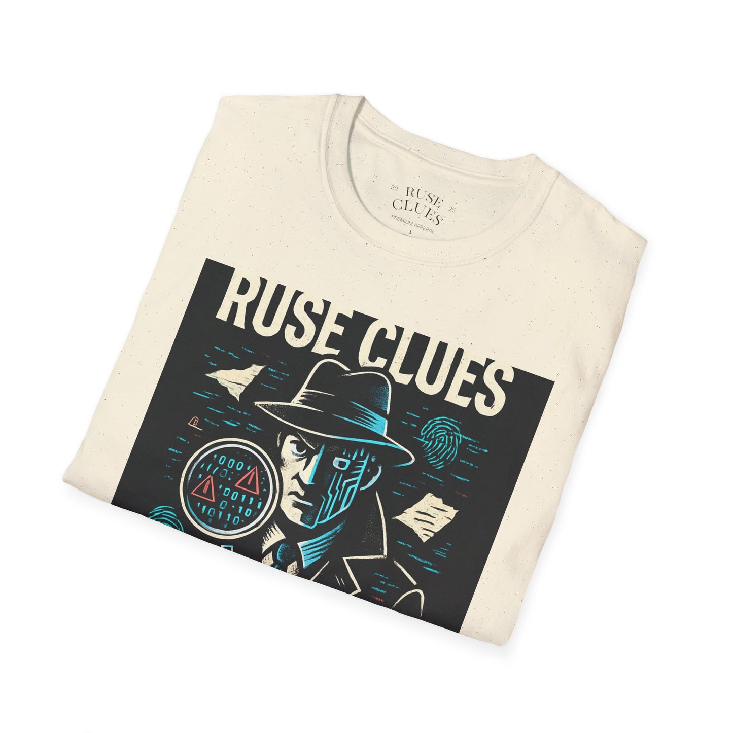 Mystery Detective Unisex Softstyle T-Shirt - Ruse Clues® Design