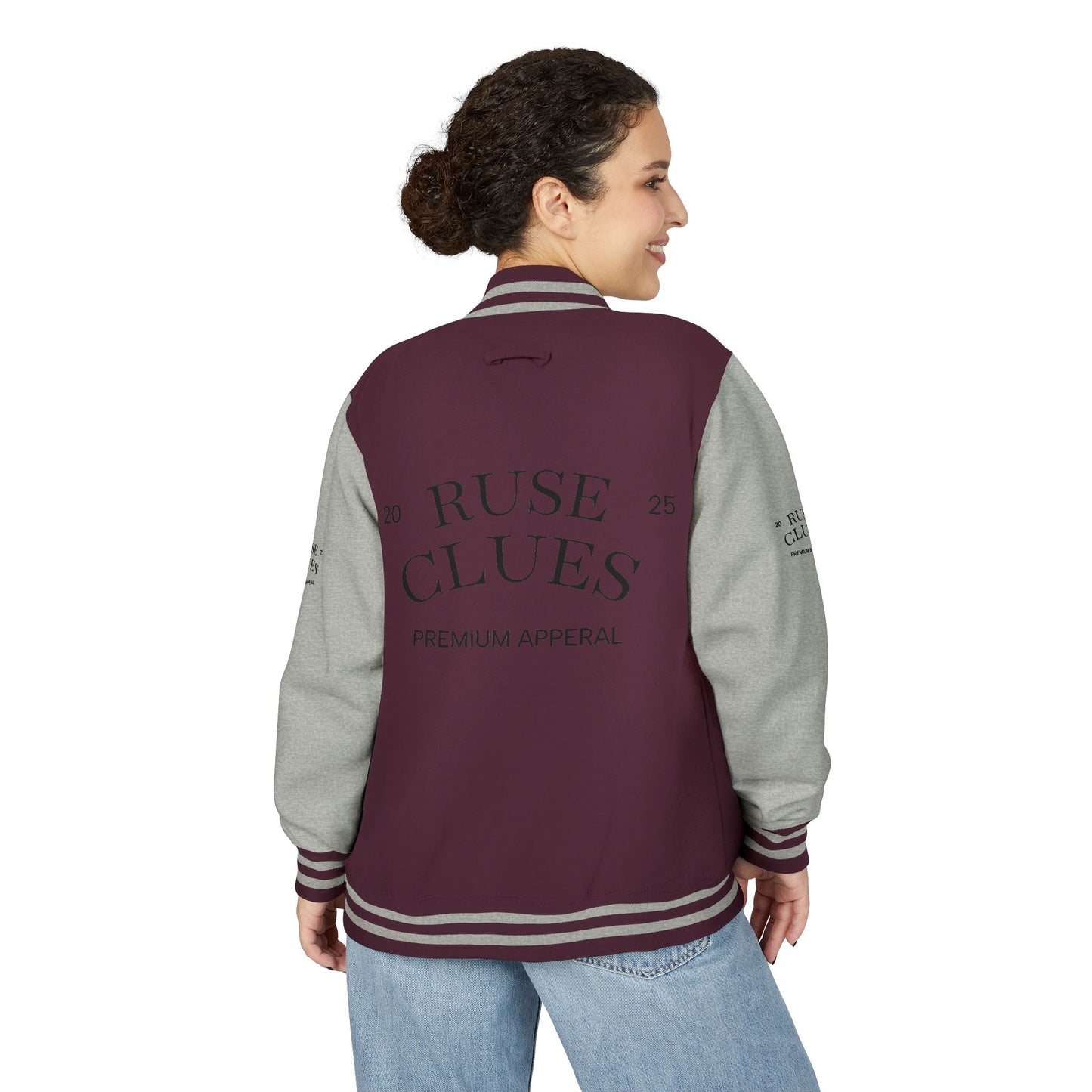 Unisex Heavyweight Ruse Clues® Letterman Jacket, Vintage Style Varsity Jacket, Customizable College Jacket, Trendy Sportswear, Perfect Gift for [...]