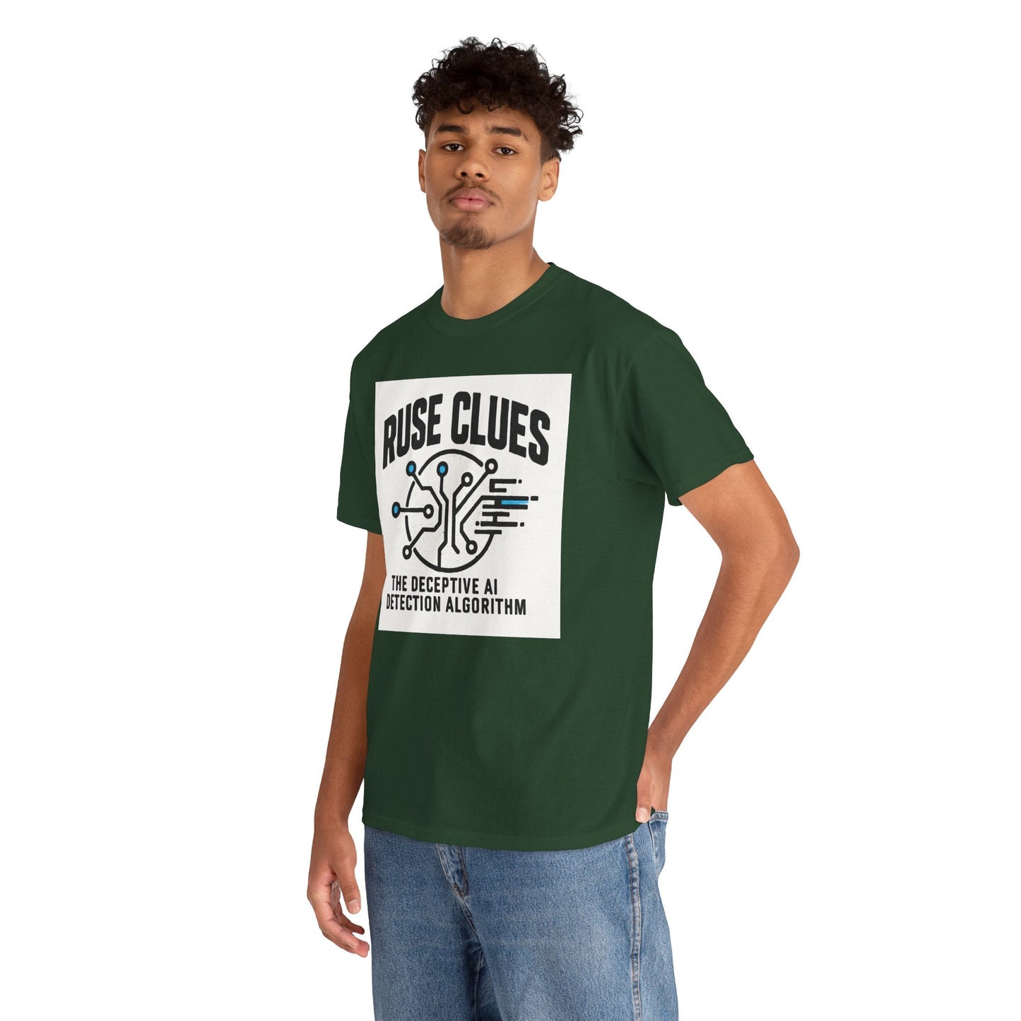 Ruse Clues® AI Detection Tee - Unisex Heavy Cotton T-Shirt
