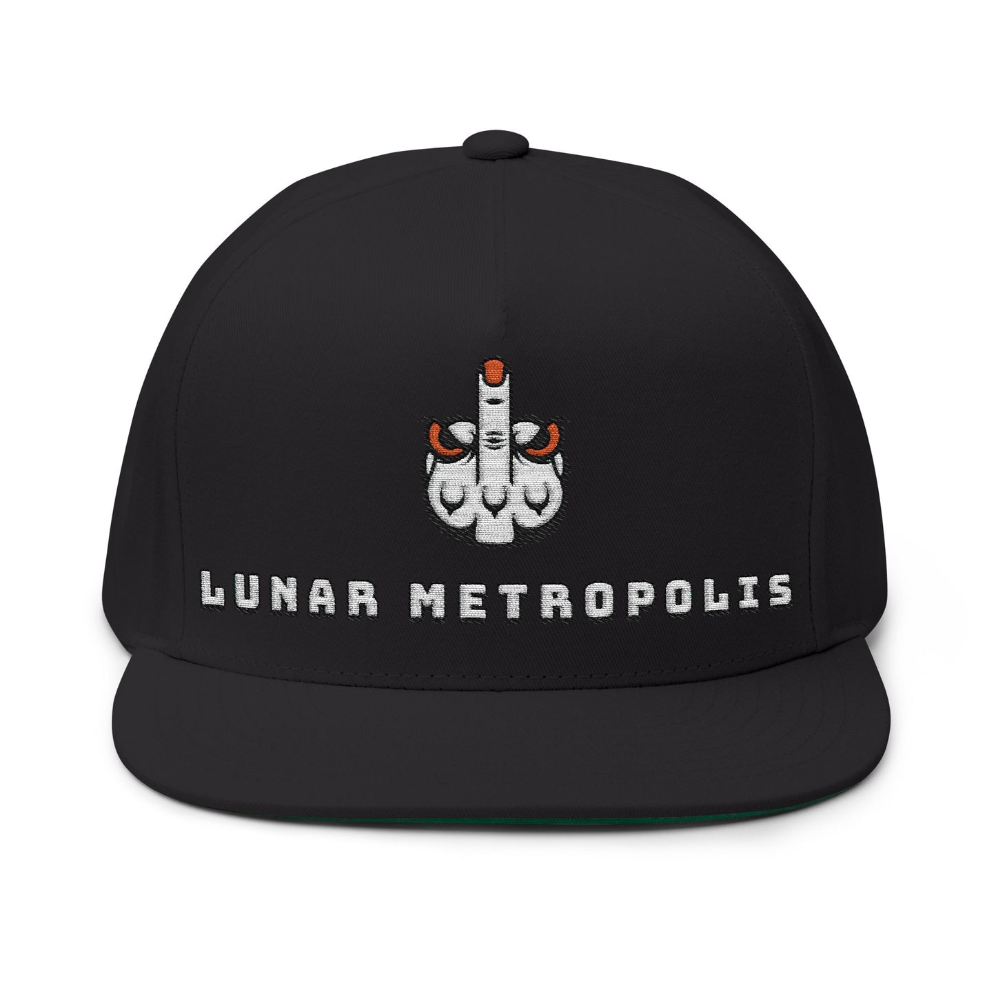 Flat Bill Lunar Metropolis™ logo Cap — Embroidered