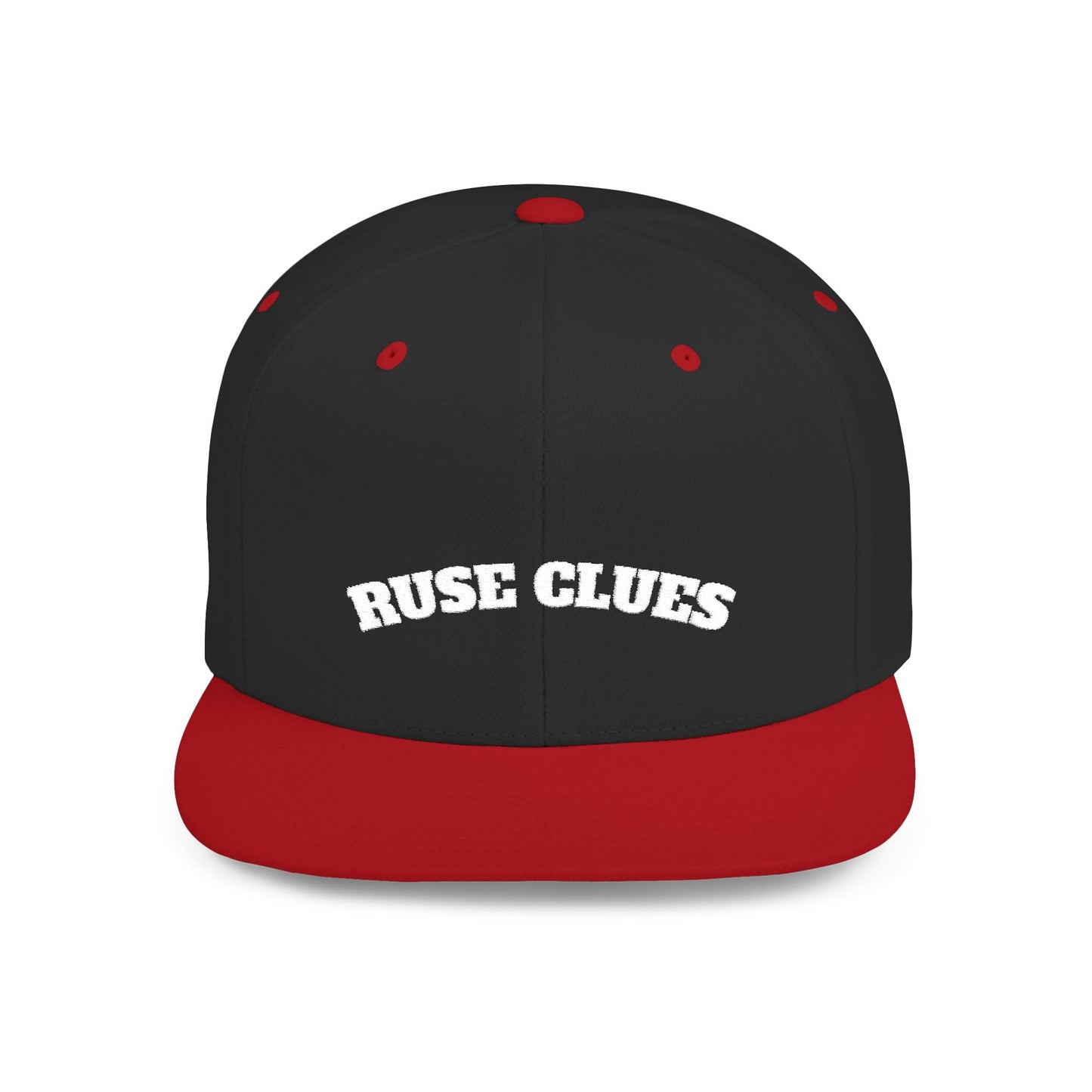 Stylish Flat Bill Snapback Ruse Clues® Hat, Trucker Cap for Outdoor Adventures, Casual Wear, Gift for Him, Summer Fashion Accessory