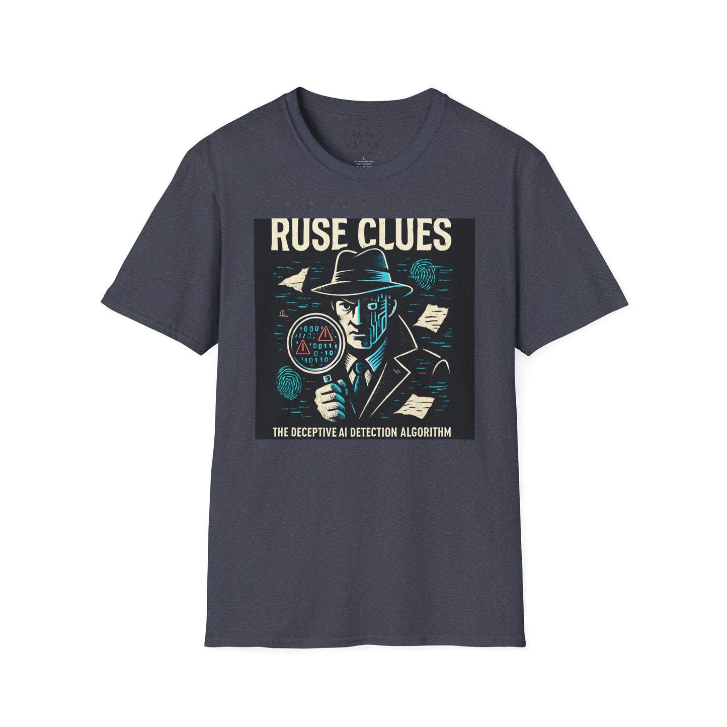 Mystery Detective Unisex Softstyle T-Shirt - Ruse Clues® Design