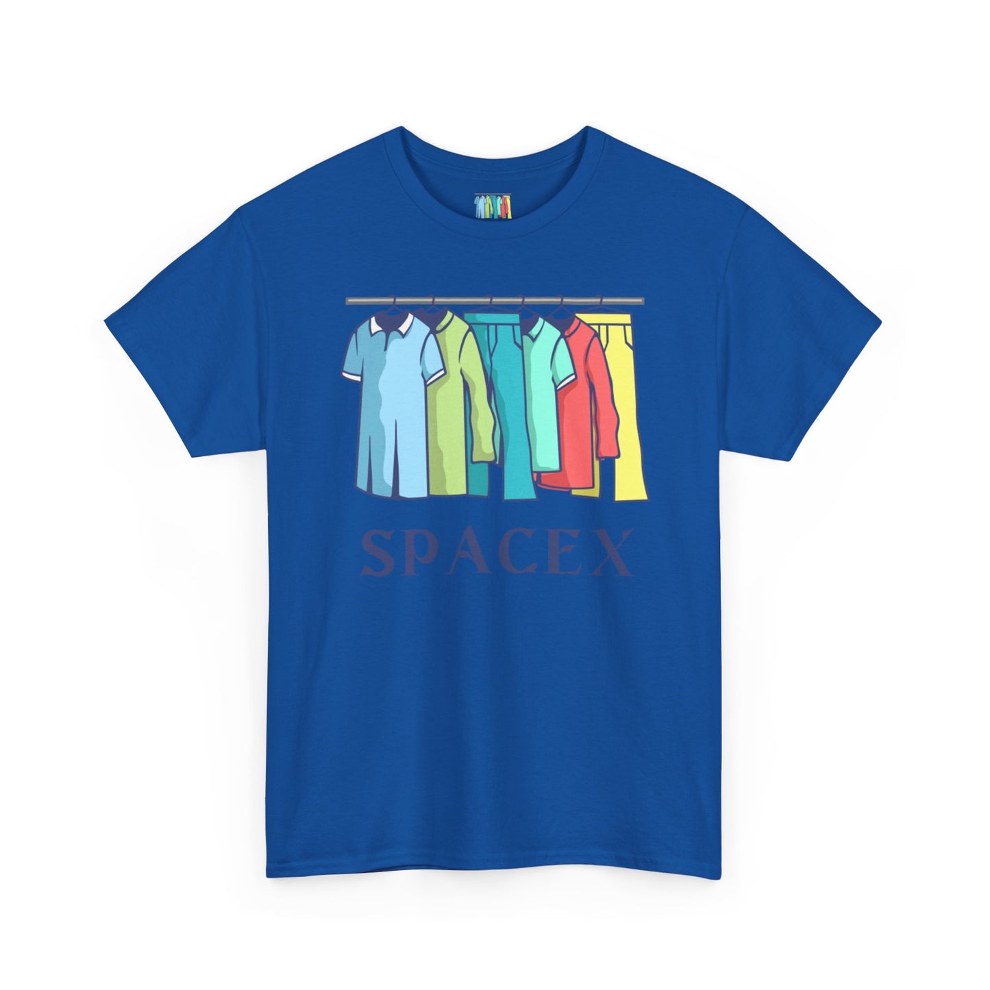 Unisex Heavy Cotton SPACEX Tee, Short, Tall, Fat, or Small apparel