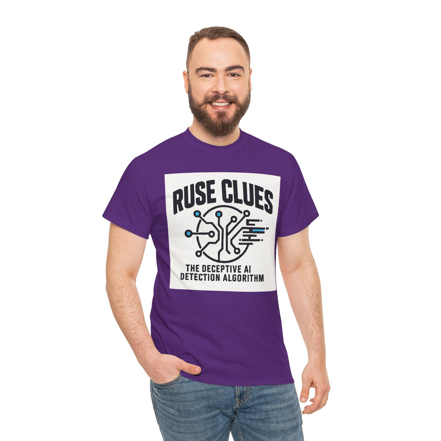 Ruse Clues® AI Detection Tee - Unisex Heavy Cotton T-Shirt