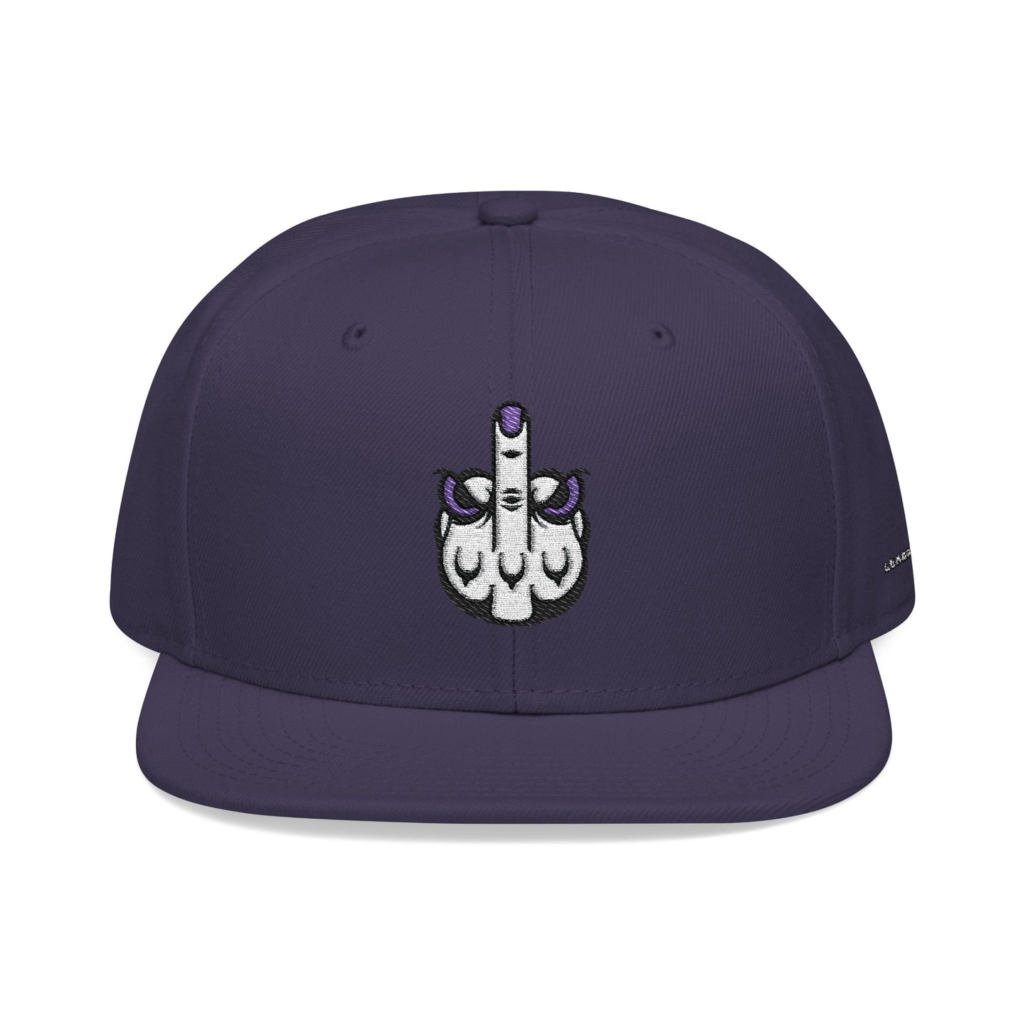 Lunar Metropolis™ Snapback Hat – Blue & White Floral Logo Cap