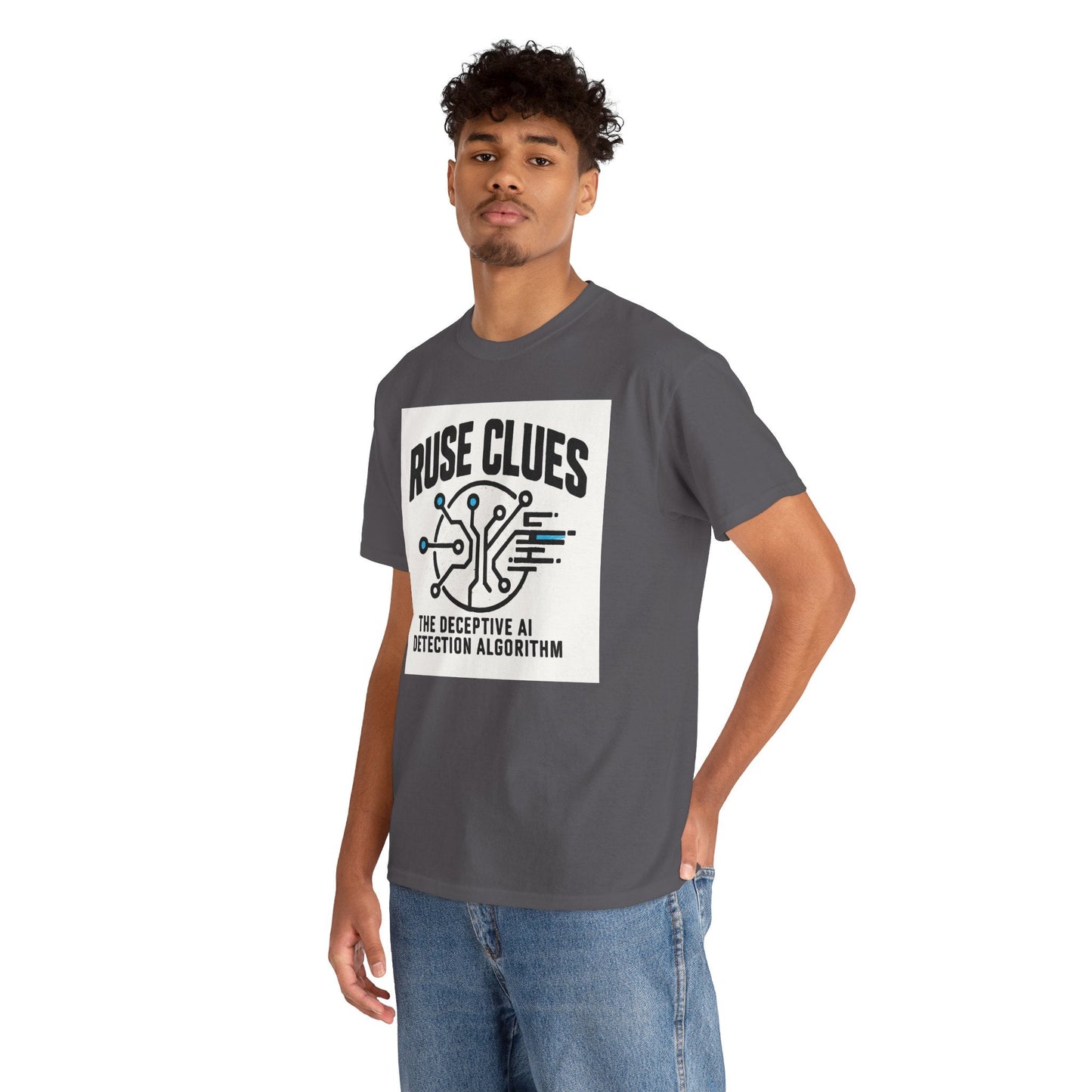 Ruse Clues® AI Detection Tee - Unisex Heavy Cotton T-Shirt