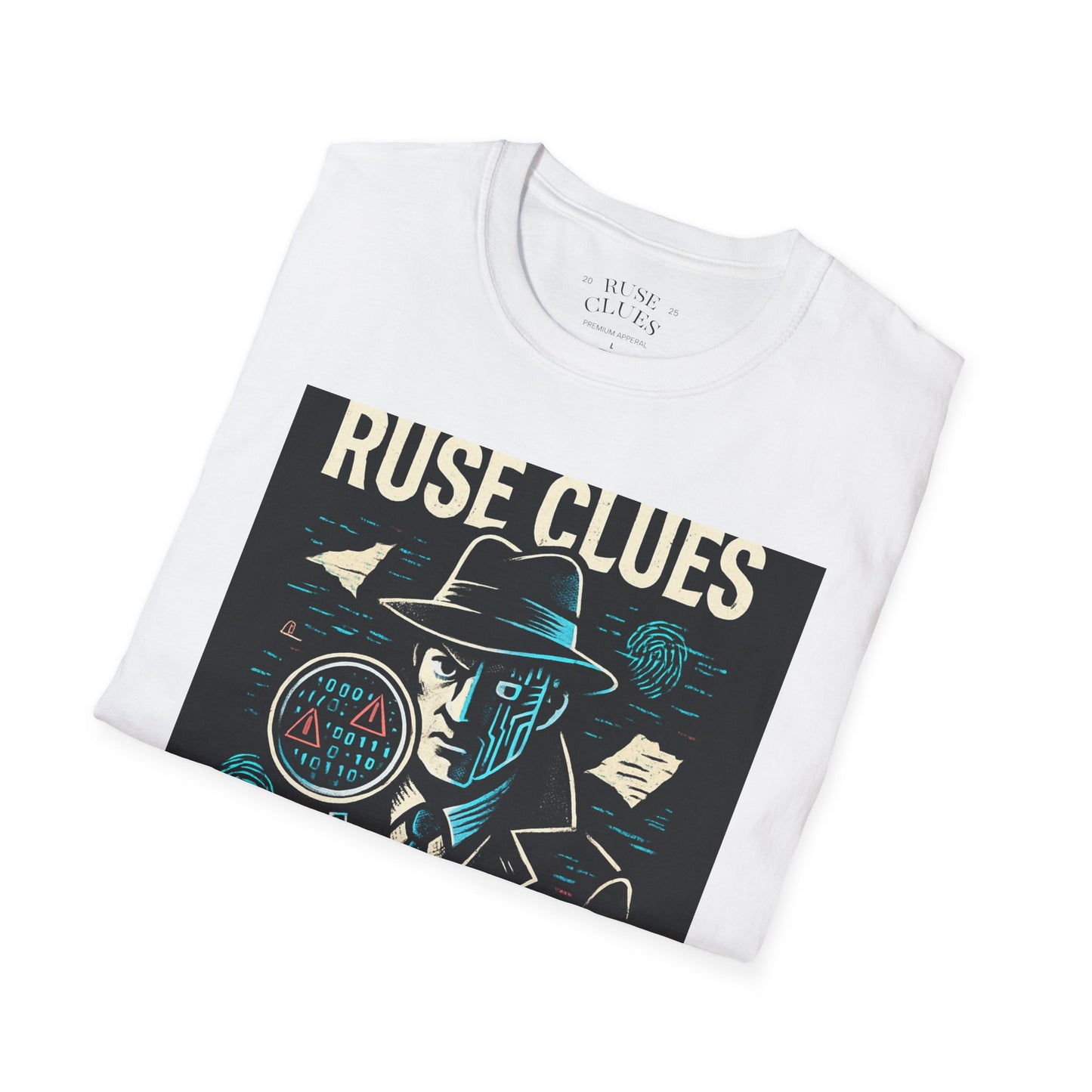 Mystery Detective Unisex Softstyle T-Shirt - Ruse Clues® Design