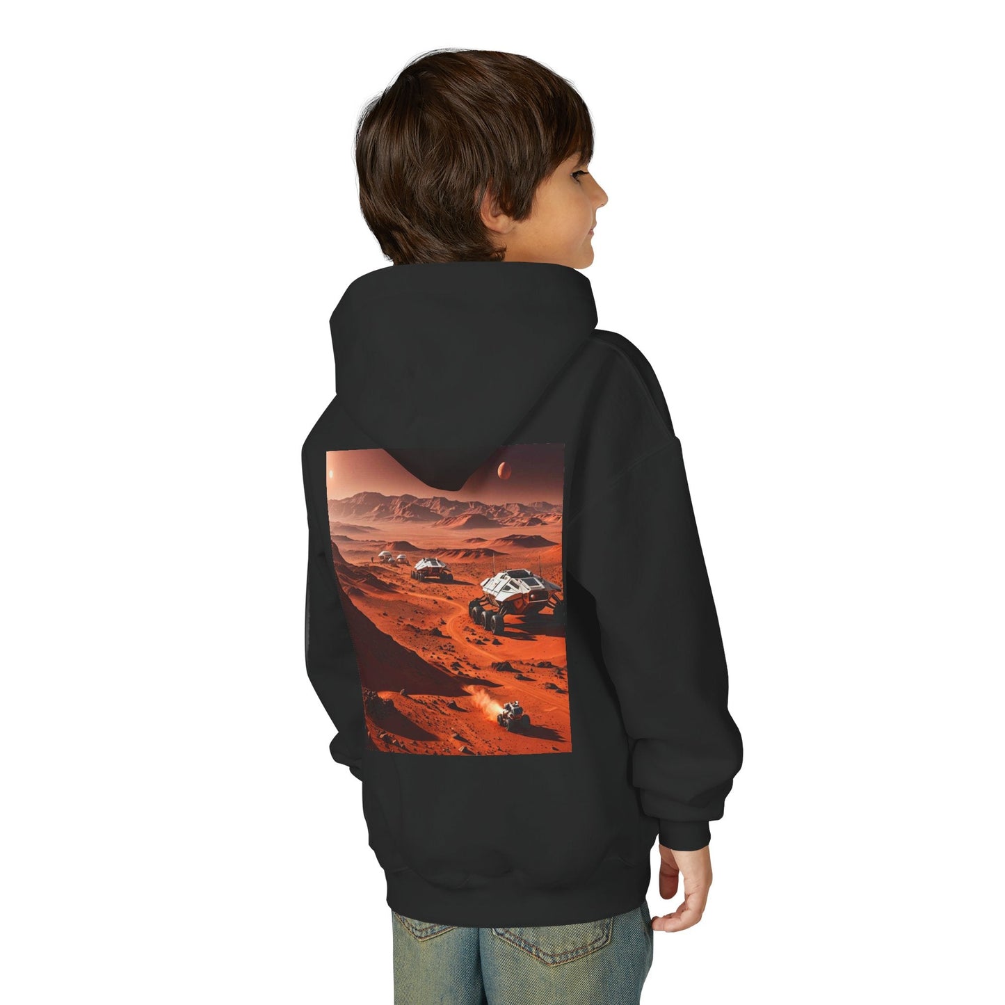 Occupy Mars™ Youth Hoodie — Mars Colony Space Exploration Sweatshirt