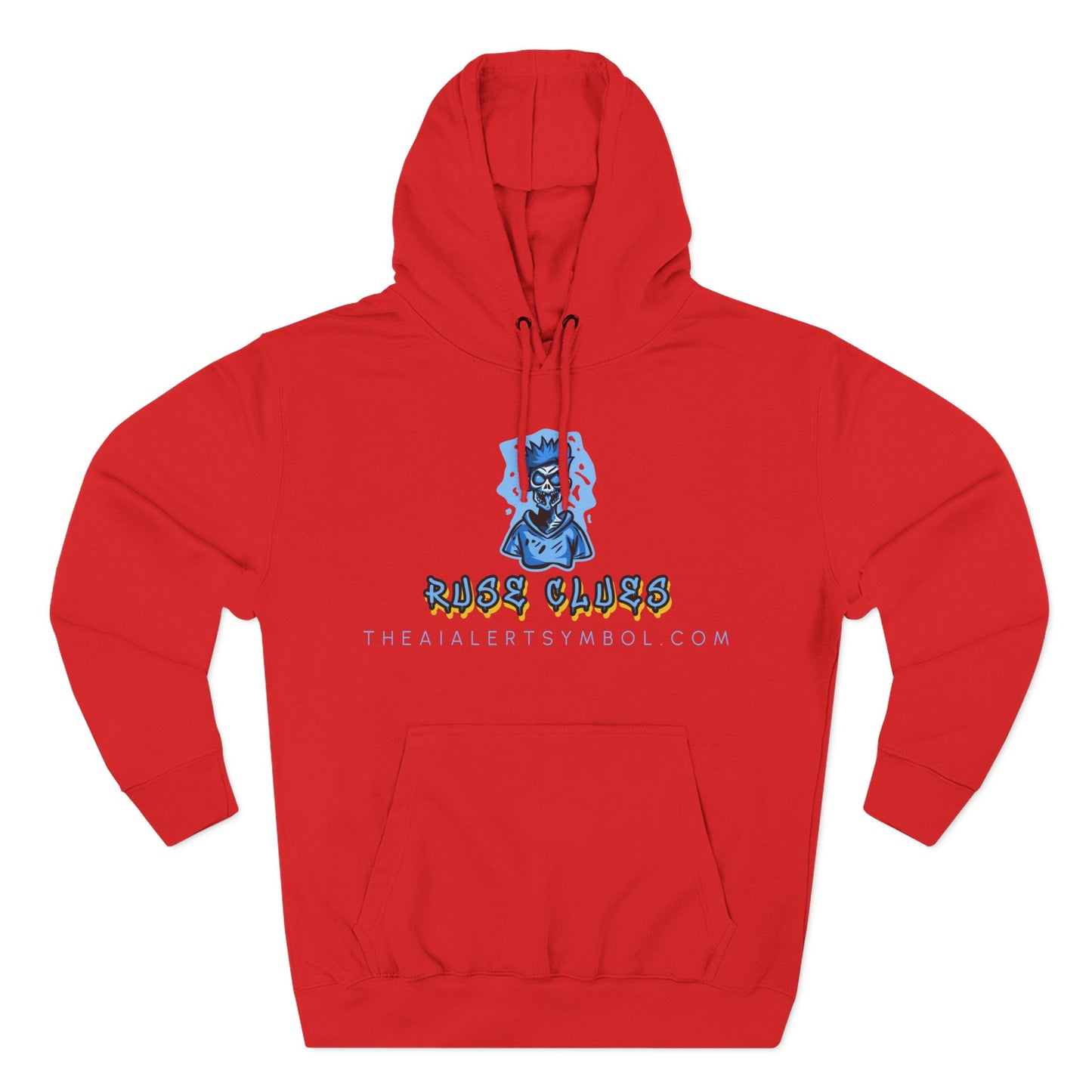 Ruse Clues® Hoodie — Blue Graphic Fleece Pullover